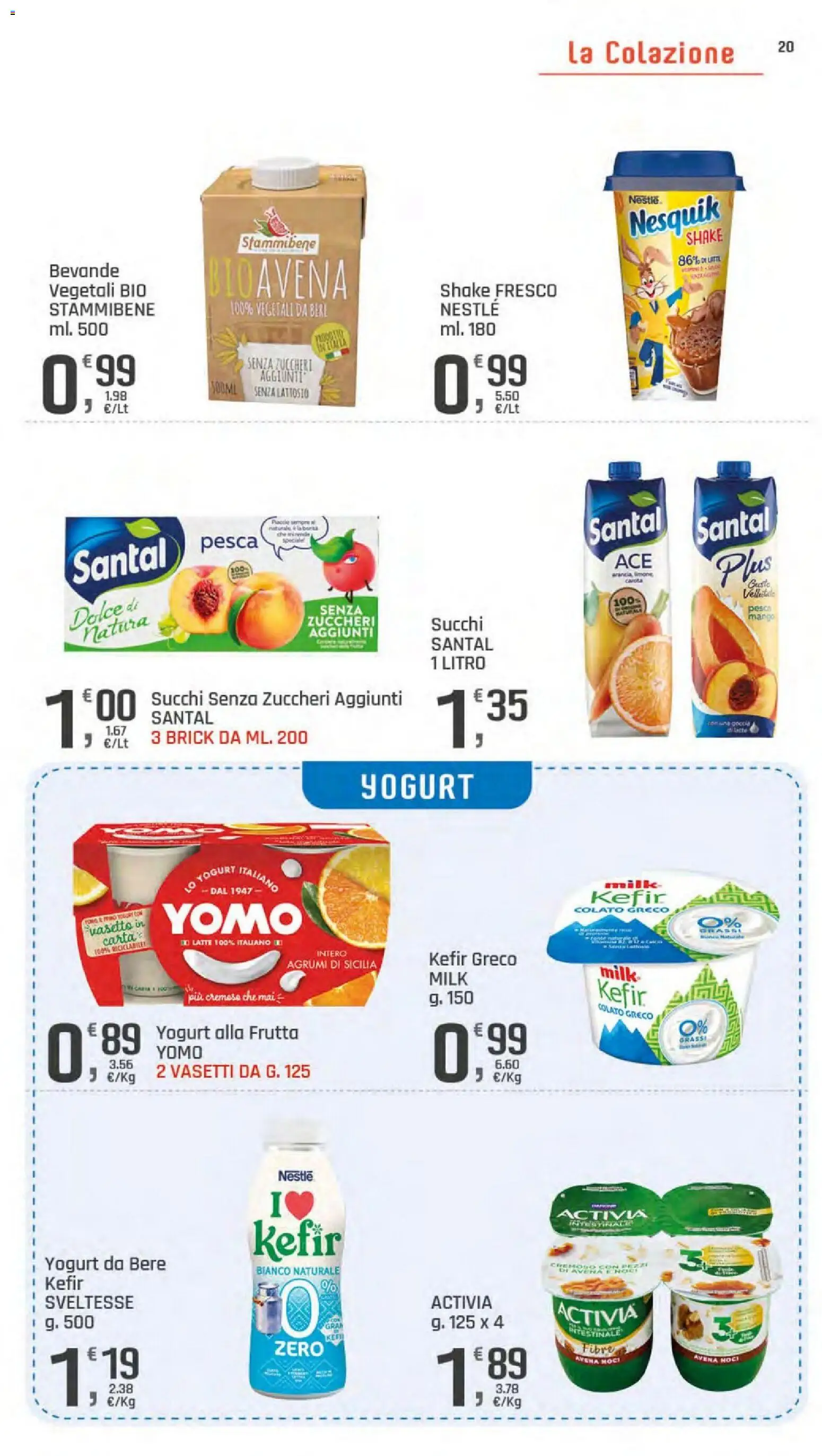 Volantino DOK del 23/07/2026 | Pagina: 20 | Prodotti: Yogurt, Limone, Pesca, Noci