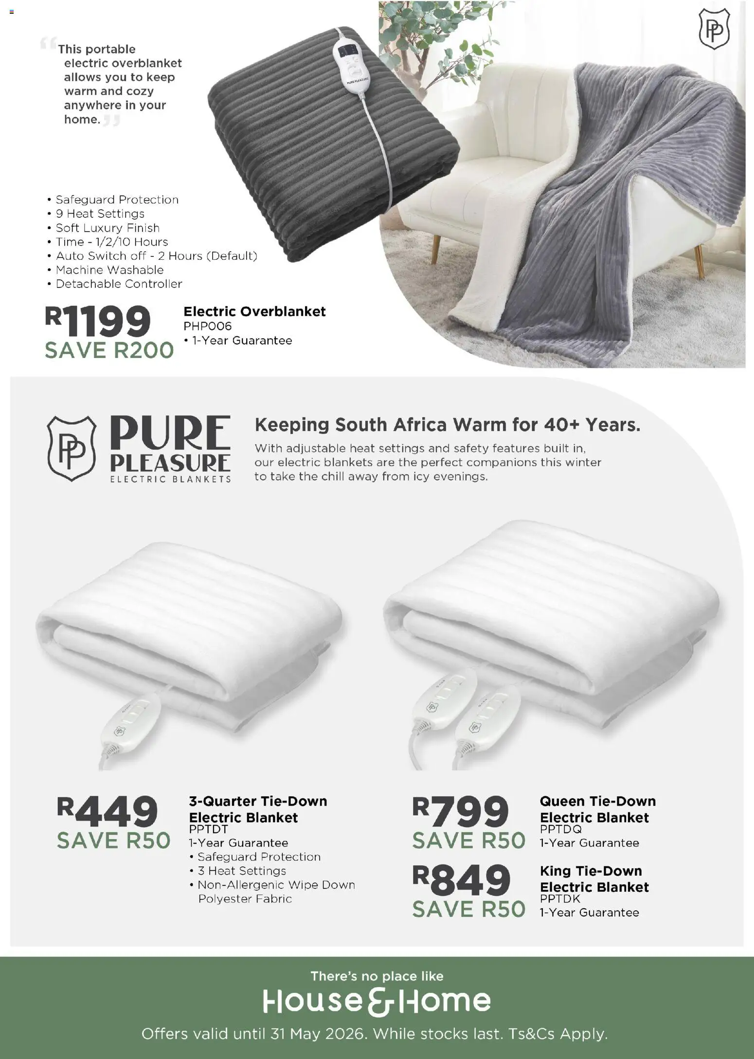 New House and Home catalogue – valid from 11.05.2026 | Page: 2 | Products: Blankets, Blanket, Switch