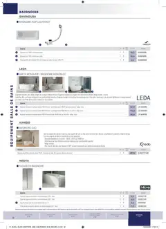 Rexel - Prévisualisation de Rexel - Brochure Sanitaire valide à partir de 20/04/2026 | Page: 32 | Produits: Meuble, Câble, Baignoire, Douche