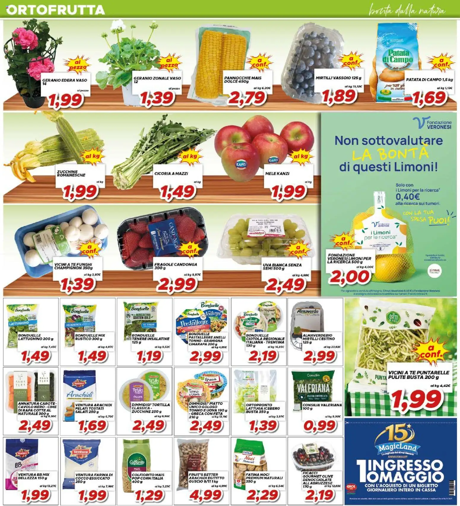 Volantino Ma Supermercati del 17.04.2026 | Pagina: 4 | Prodotti: Valeriana, Funghi, Mirtilli, Piatto