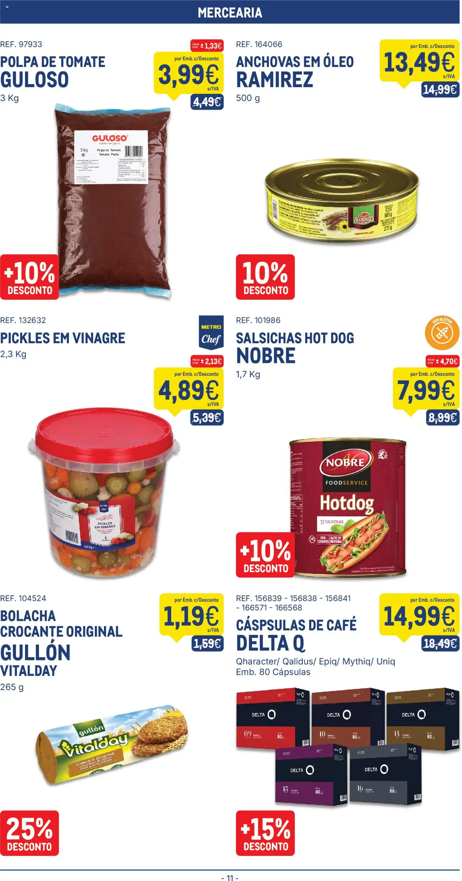 Makro folheto │ válido de 20/10/2026 | Página: 11 | Produtos: Copos, Óleo vegetal, Mercearia, Delta q