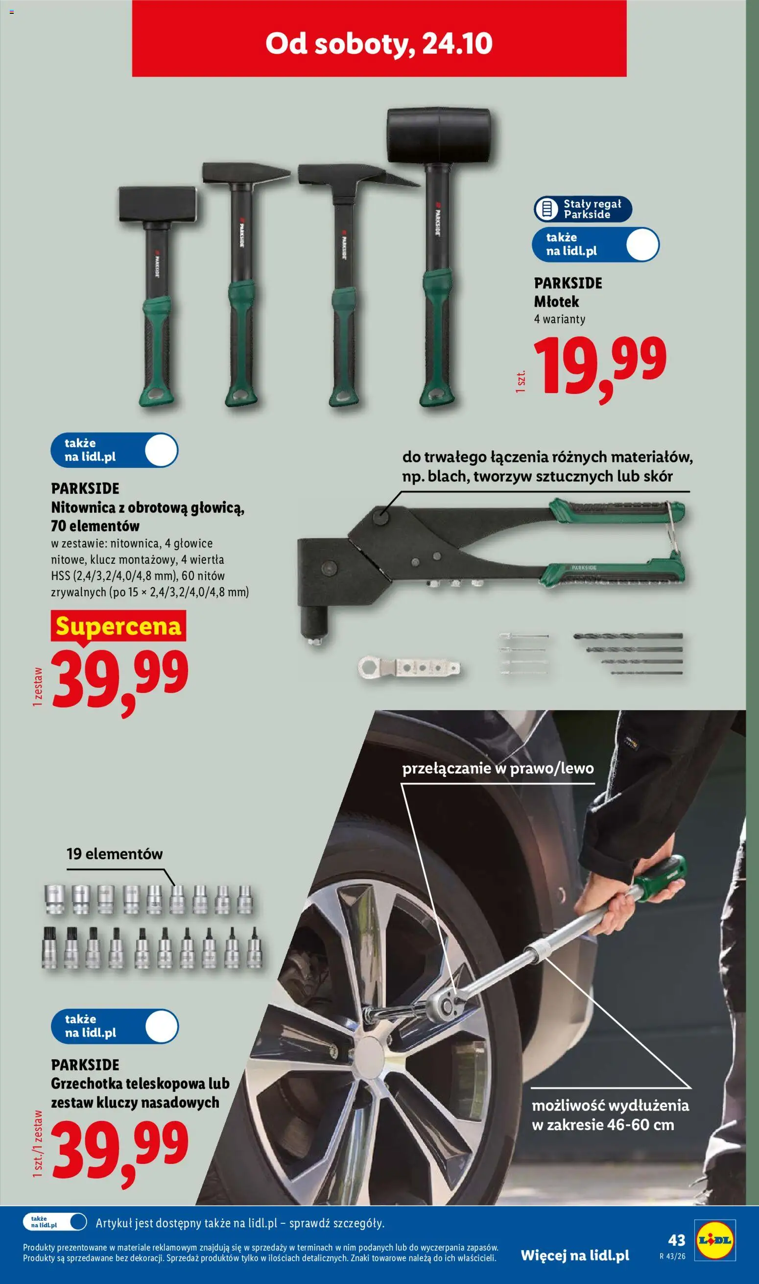 Lidl Polsko katalog od 19.10.2026 | Strana: 53 | Produkty: Parkside, Regál