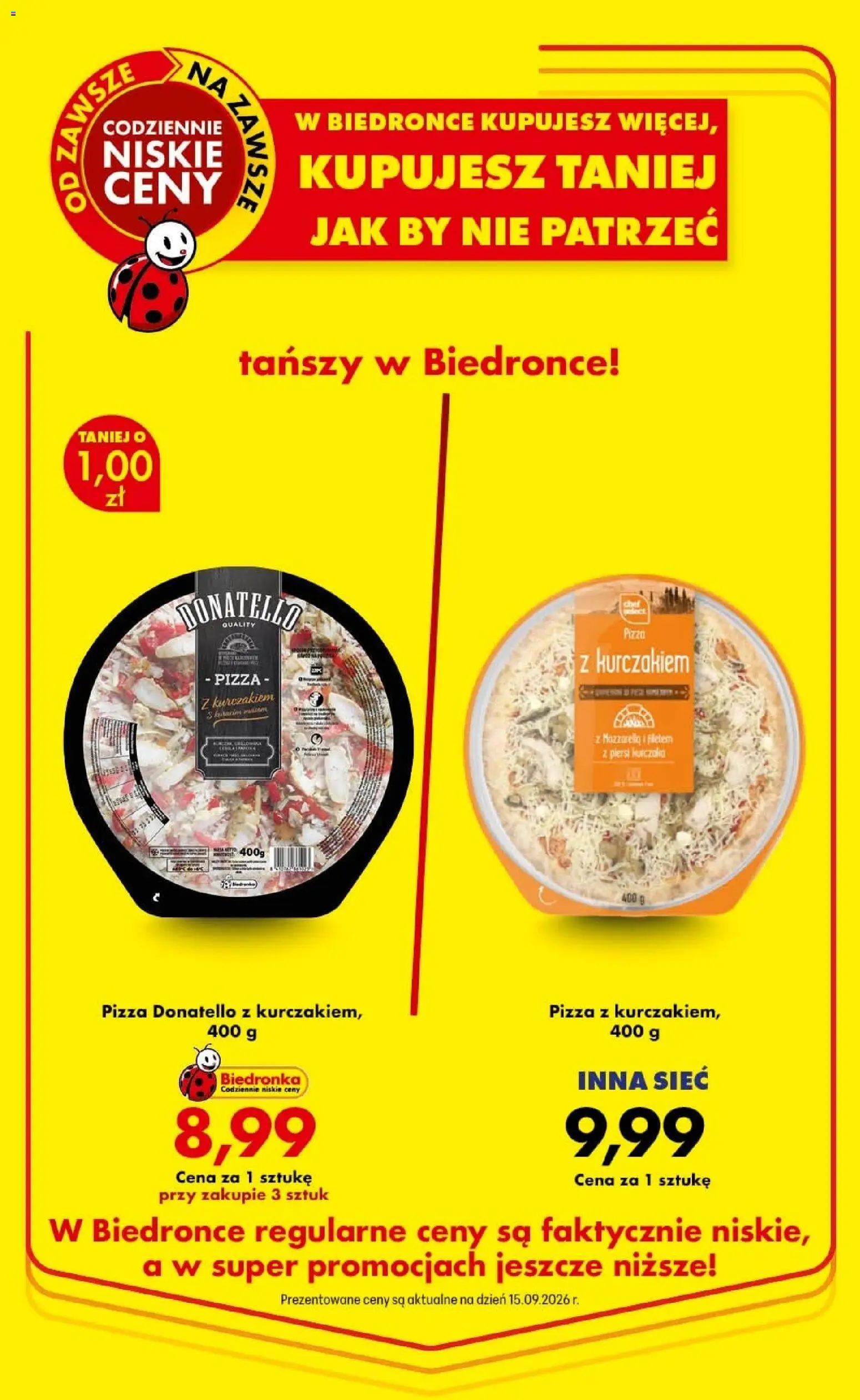 Biedronka Polsko leták - Codziennie niskie ceny od 01.10.2026 | Strana: 88 | Produkty: Pizza, Mozzarella