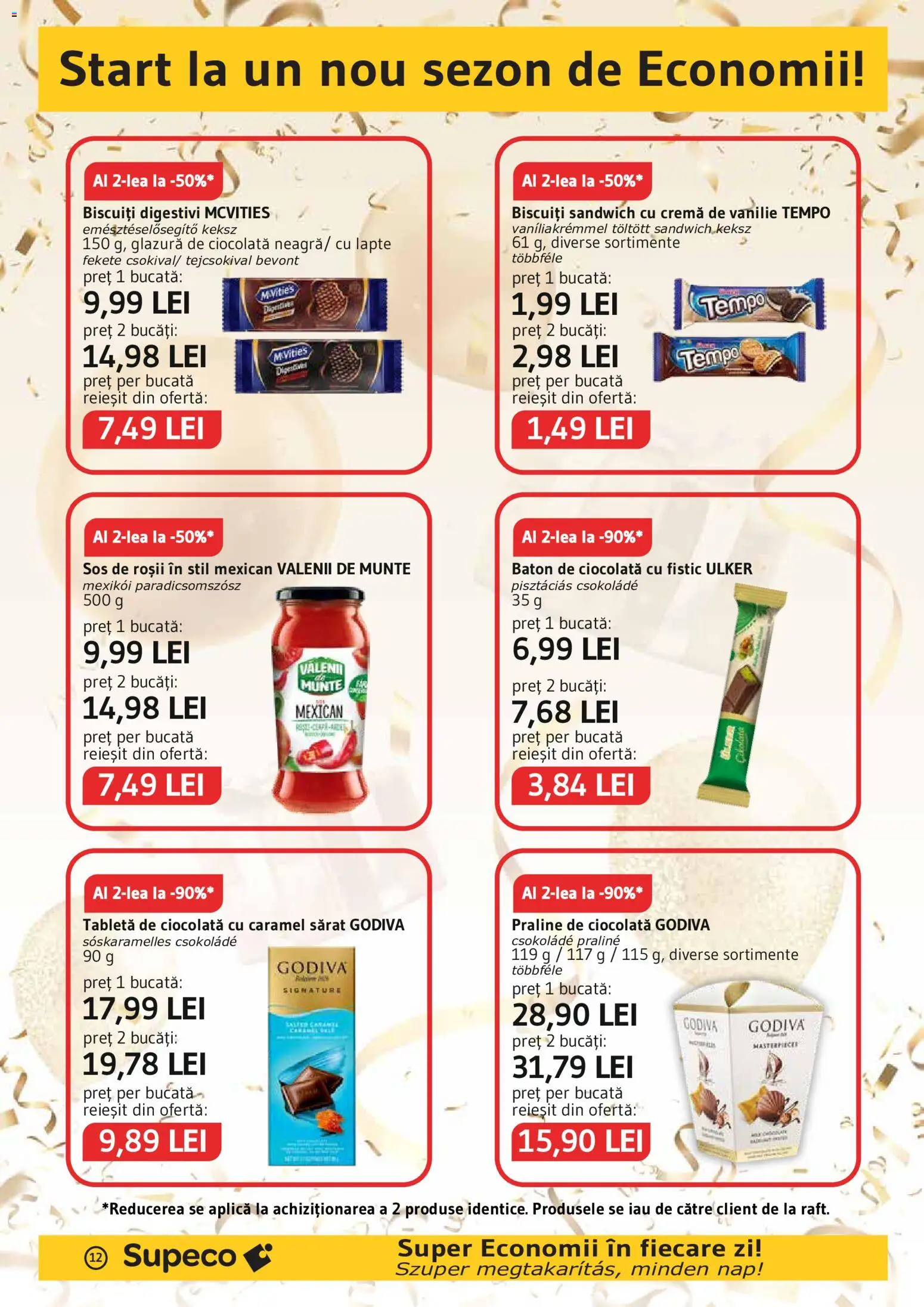 Noul catalog Supeco – valabil de la 03.09.2026 | Pagină: 12 | Produse: Tabletă, Cremă, Roșii, Biscuiți