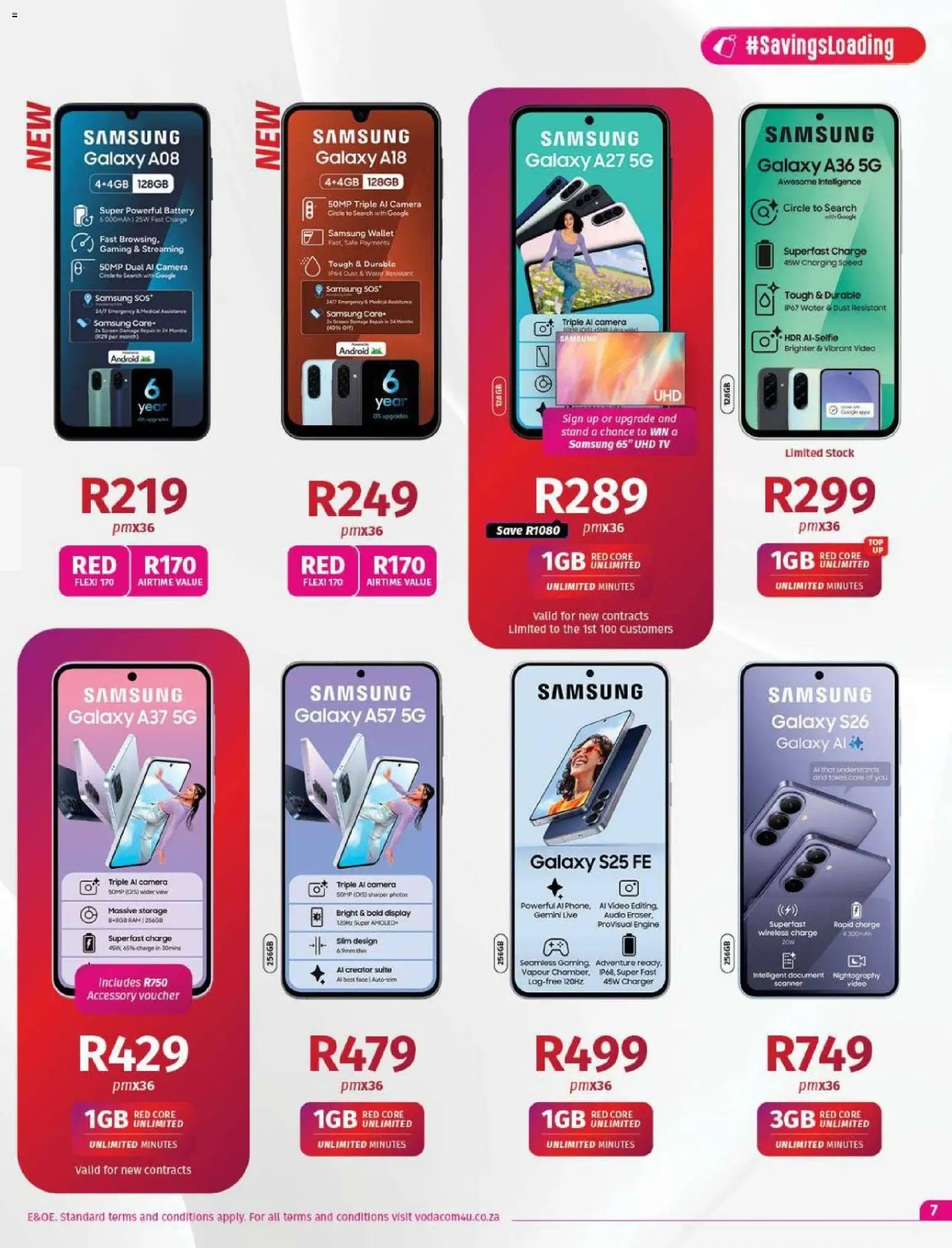 New Vodacom catalogue – valid from 01/10/2026 | Page: 7 | Products: Sim, Camera, Wallet, Battery