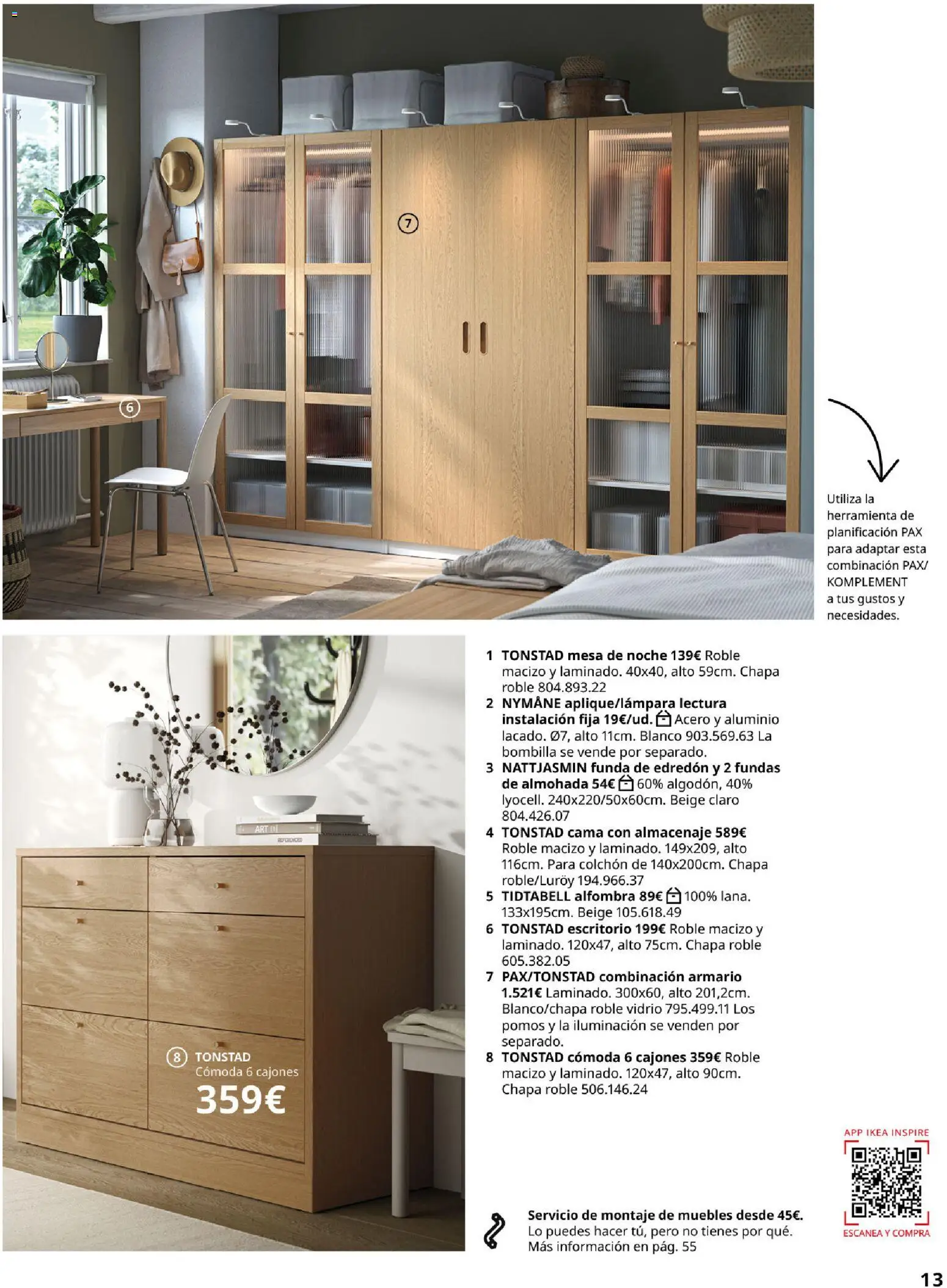 Catálogo IKEA Dormitorios │ válido desde el 01/02/2026 | Página: 13 | Productos: Colchon, Muebles, Funda, Almacenaje