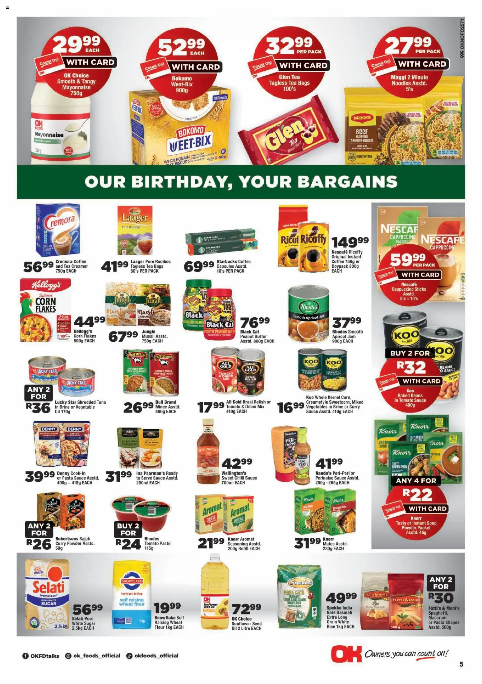 New OK Foods catalogue – valid from 23/09/2026 | Page: 5 | Products: Hoodie, Seasoning, Flakes, Curry powder