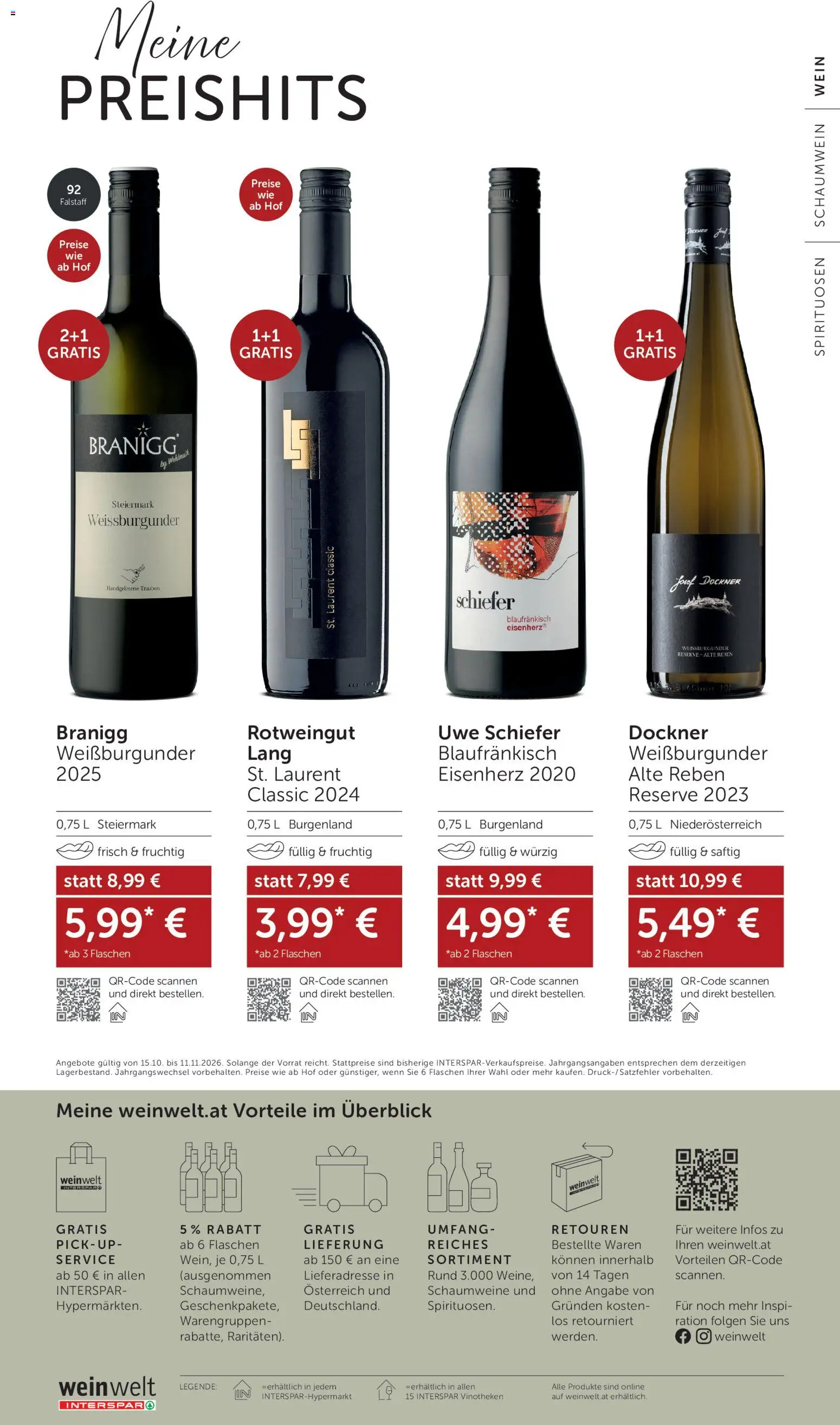 Interspar BEST -  SELLER gültig ab 15.10.2026 | Seite: 32 | Produkte: Wein