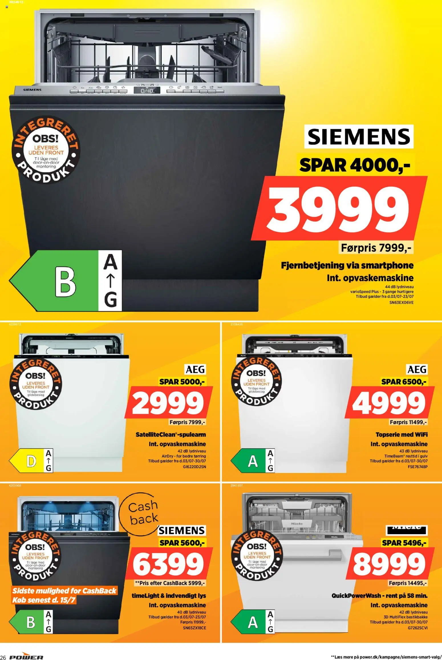 Power tilbudsavis – gyldig fra 10/07/2026 | Side: 26 | Produkter: Te, Smartphone, Opvaskemaskine