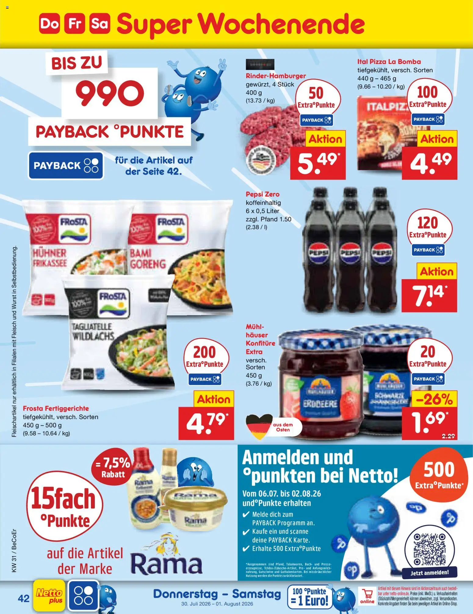 Netto Marken-Discount Prospekt – gültig ab 27.07.2026 | Seite: 61 | Produkte: Presse, Rama, Fertiggerichte, Wurst