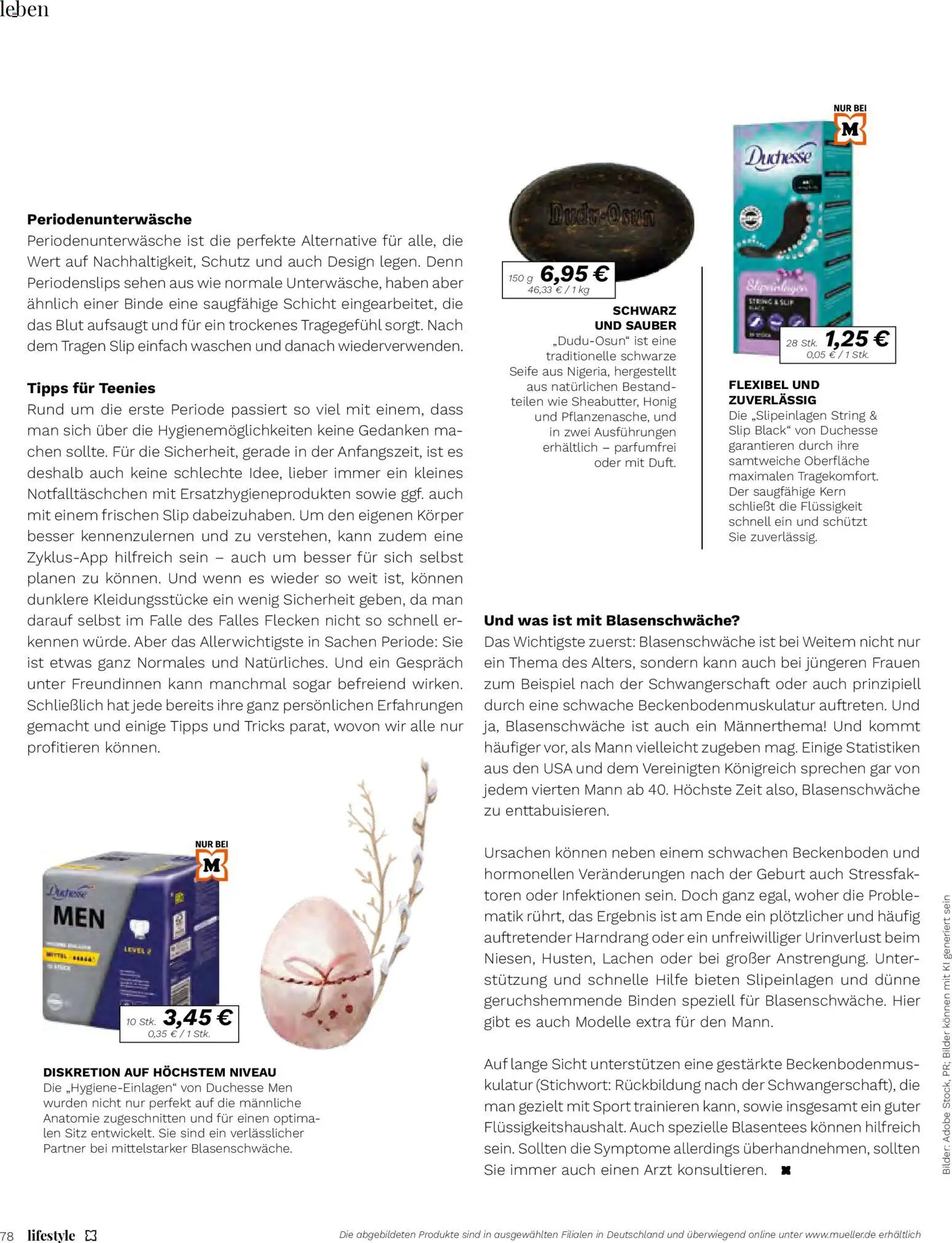 Müller Lifestyle – gültig ab 12.03.2026 | Seite: 78 | Produkte: String, Seife, Bilder, Slip