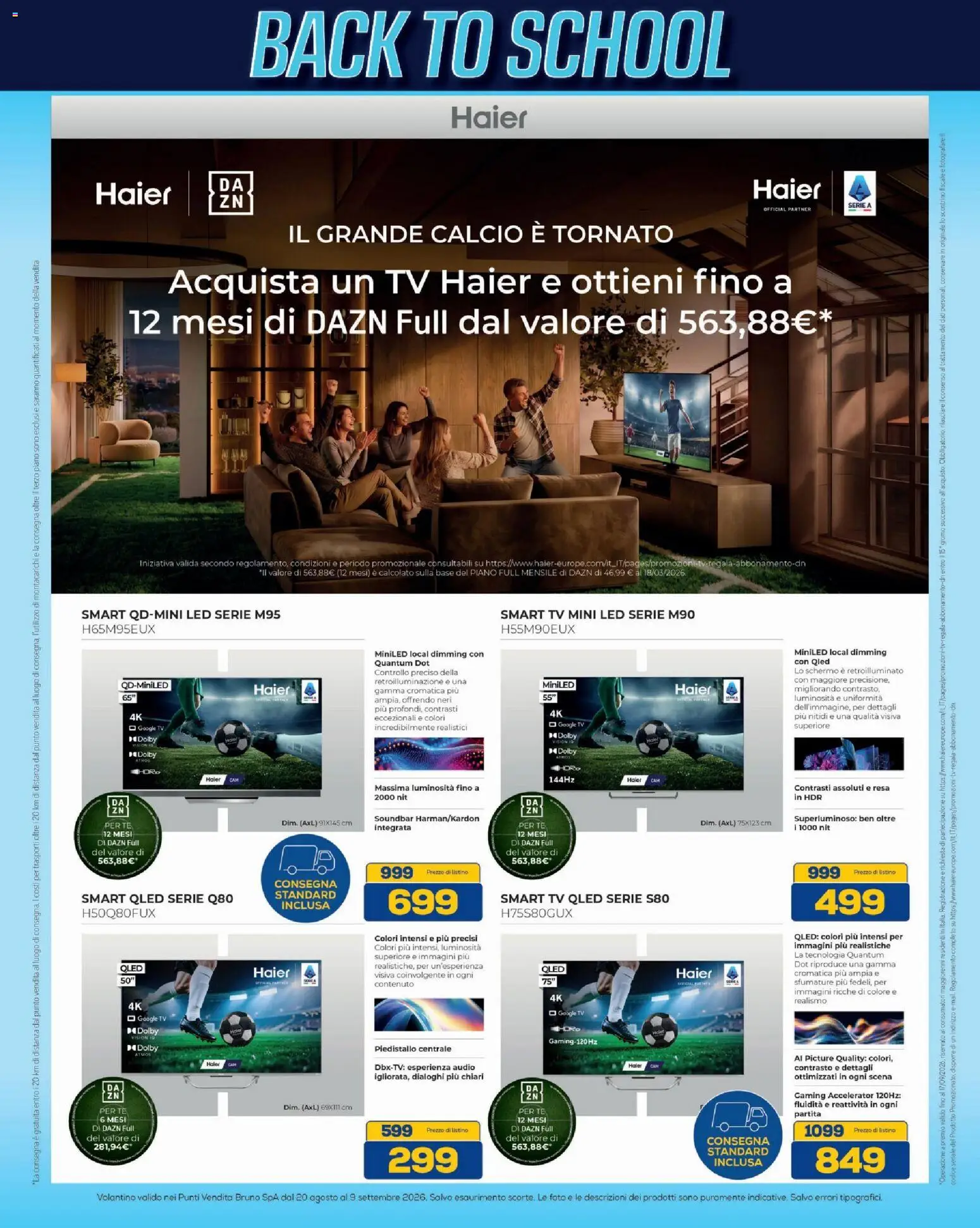 Volantino BRUNO del 20/08/2026 | Pagina: 45 | Prodotti: smart TV, Soundbar, TV, Audio
