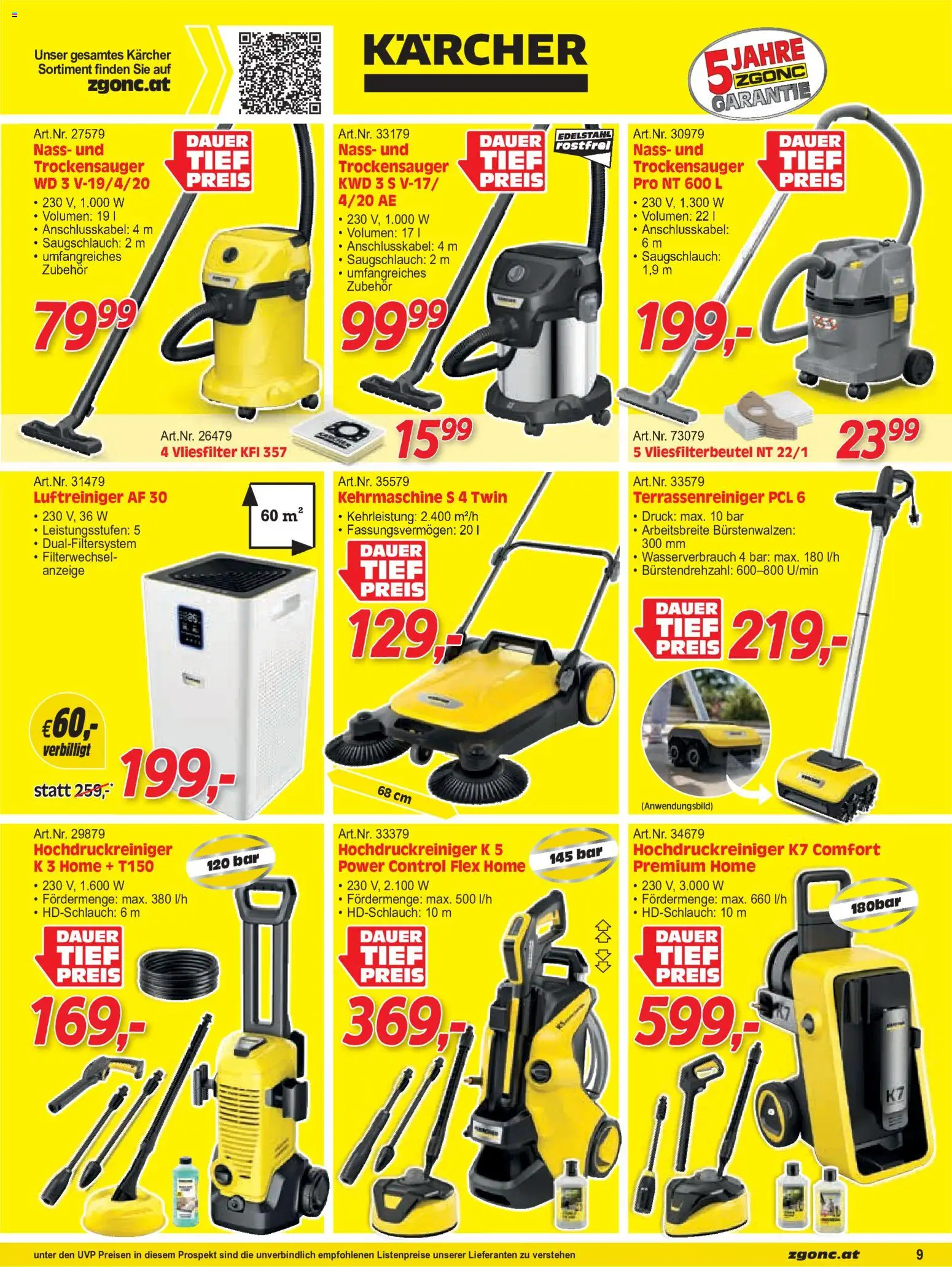 Zgonc Flugblatt gültig ab 01.10.2026 | Seite: 9 | Produkte: Luftreiniger