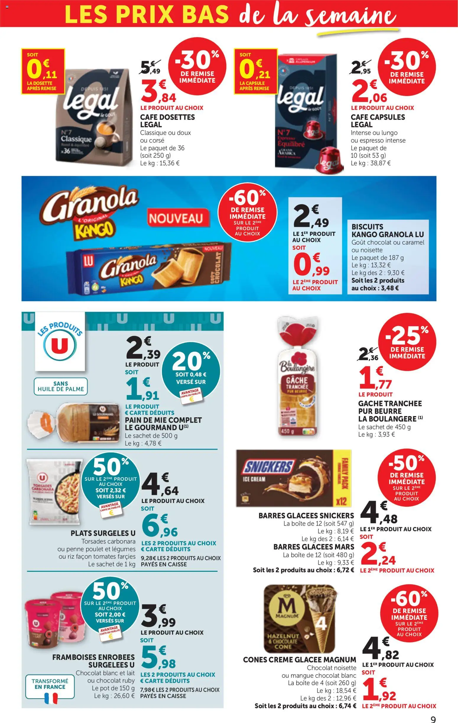 {H1} | Page: 9 | Produits: Mangue, Noisette, Huile, Café