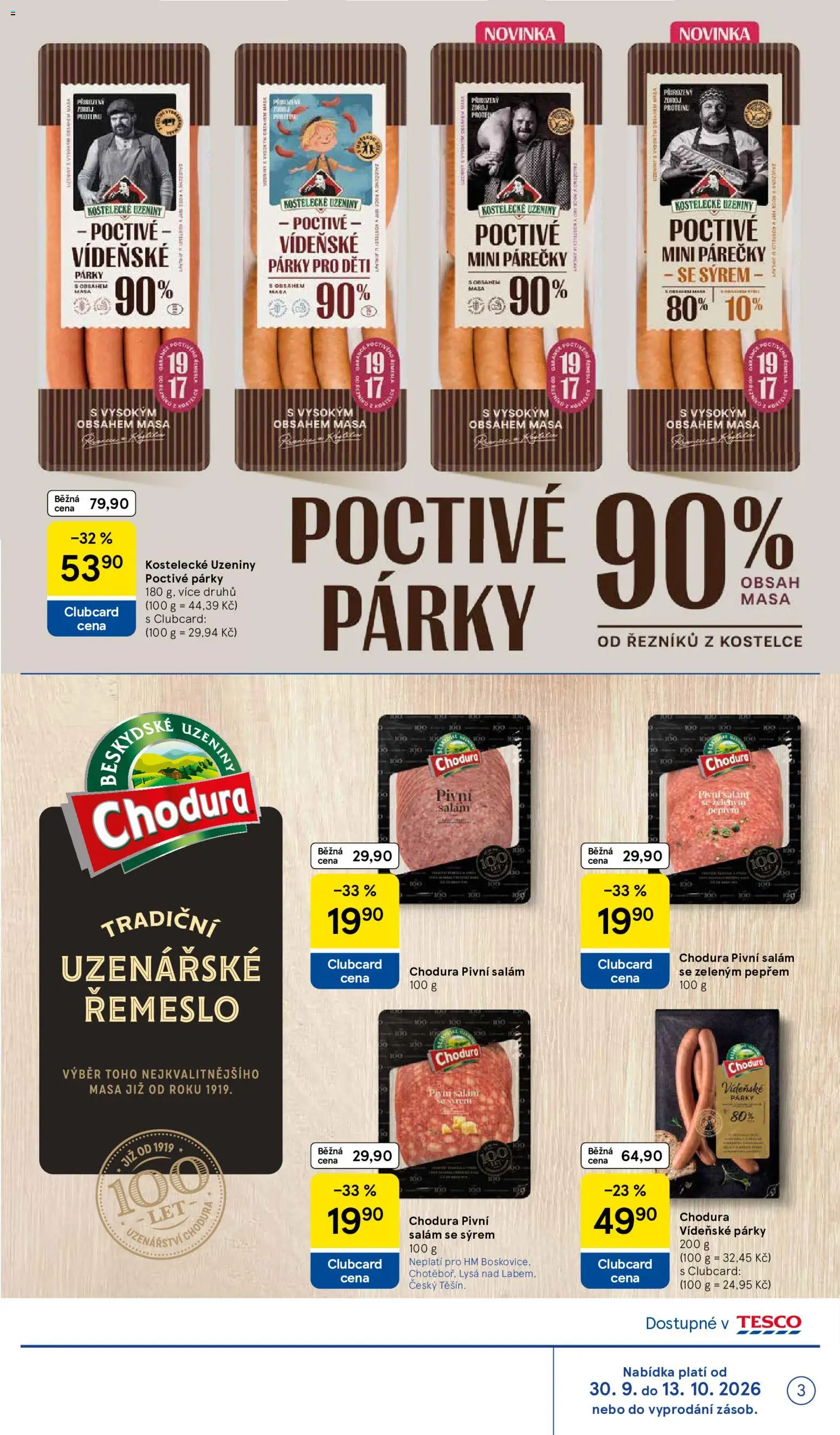 Tesco leták - Značky, které máte rádi od 30.09.2026 | Strana: 3