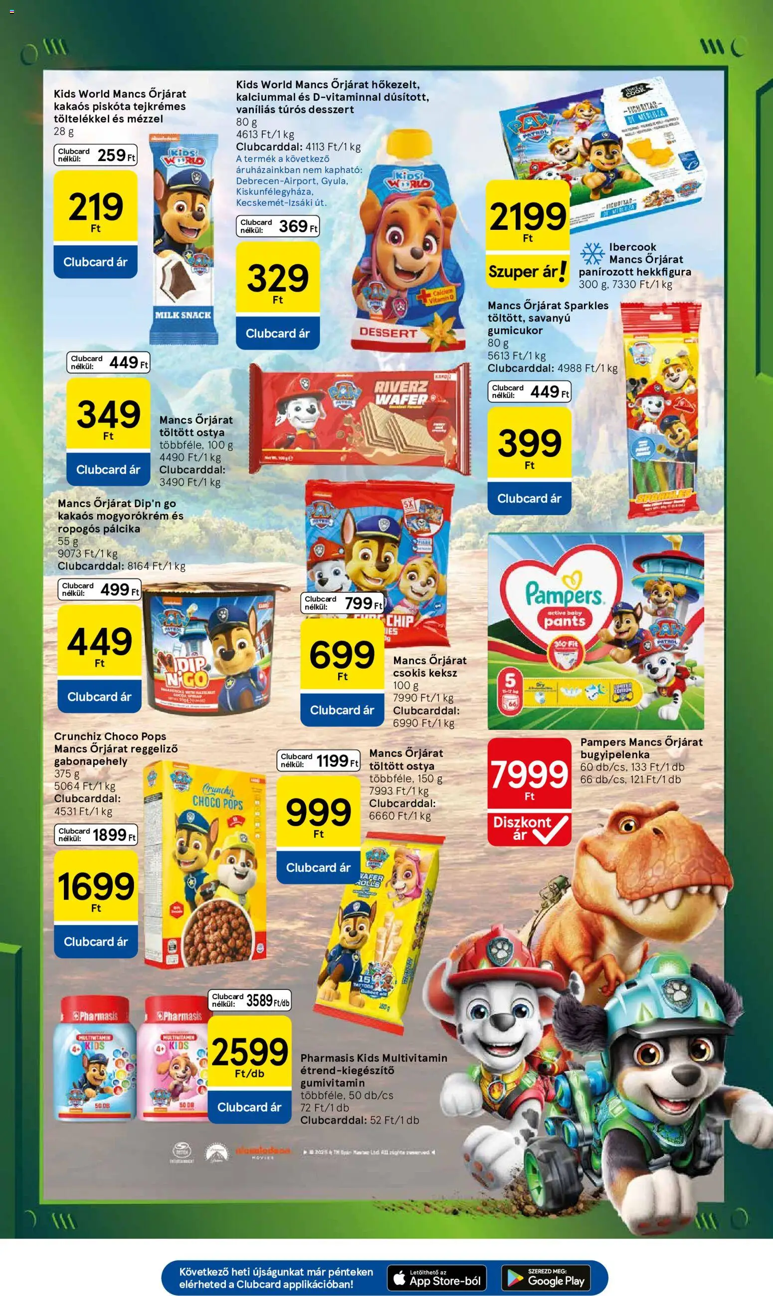 Tesco akciós ujság - amely érvényes a következő dátumtól: 2026.08.06. | Oldal: 21 | Termékek: Pampers, Piskóta, Gabonapehely, Mogyorókrém