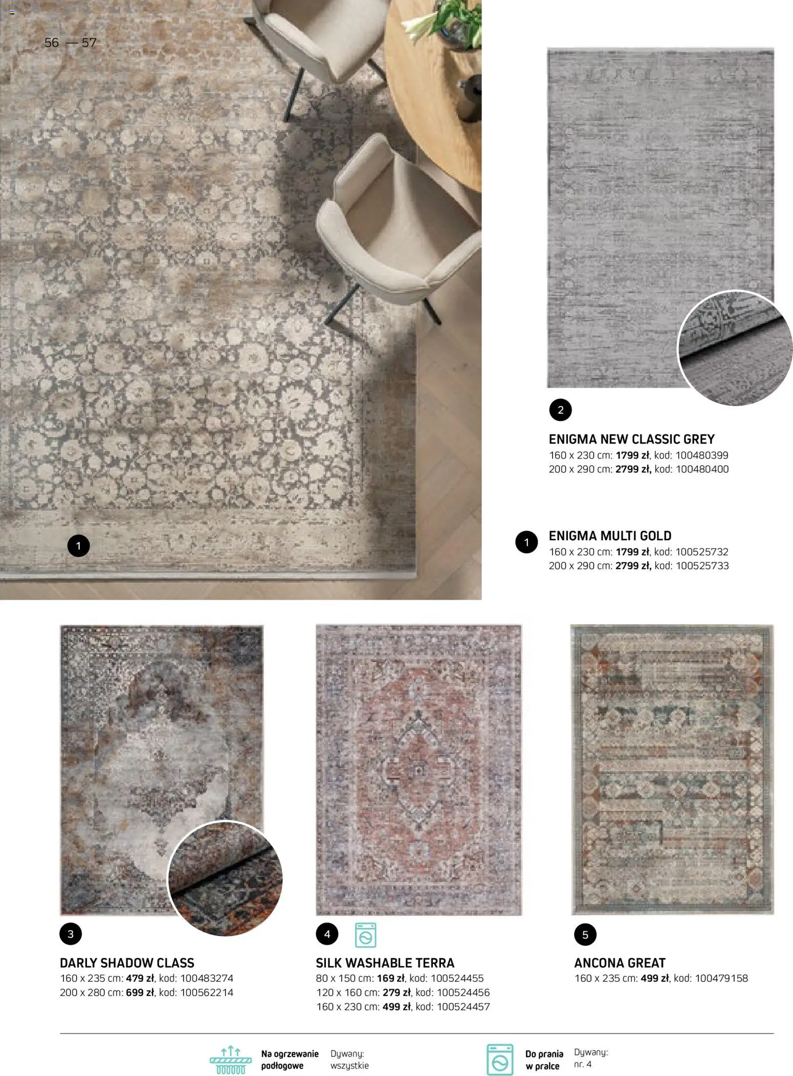 Komfort gazetka - Katalog dywanów od 17.03.2026 | Strona: 56 | Produkty: Dywany