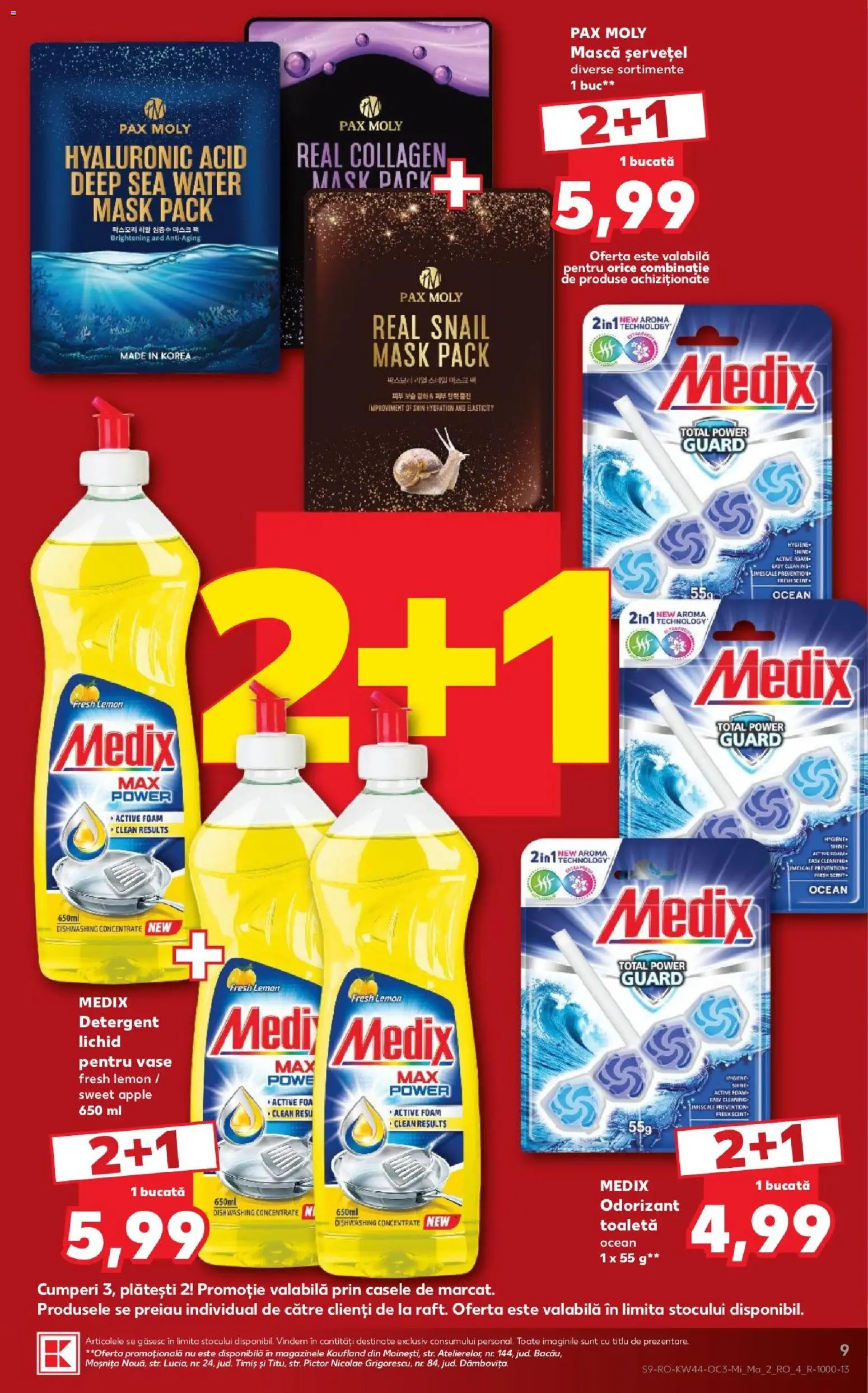 Kaufland Slatina 28.10.2026 - Revista si Oferta | Pagină: 9 | Produse: Clean, Toaletă, Hygiene, Power