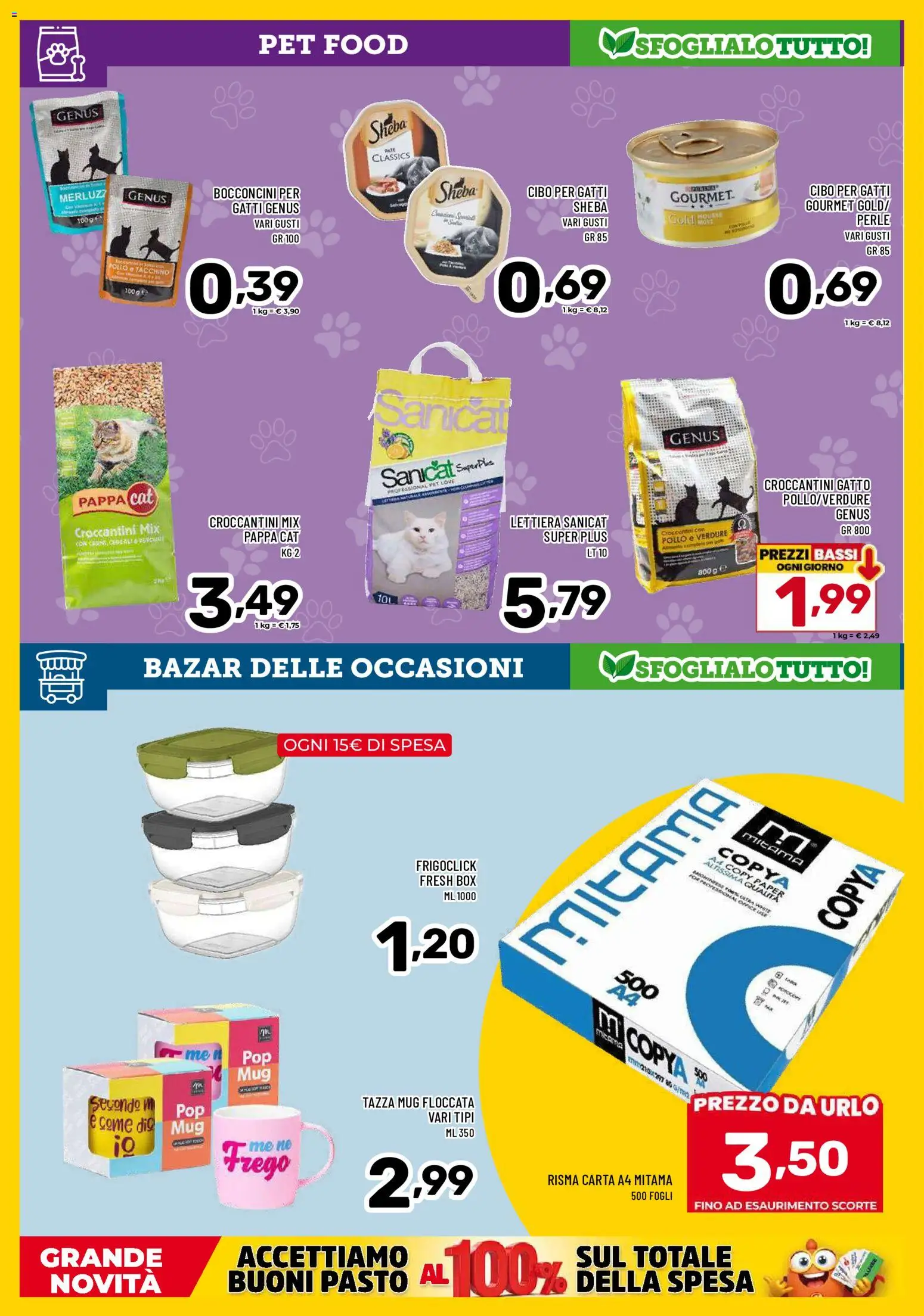 Volantino Il Centesimo del 21/08/2026 | Pagina: 16 | Prodotti: Pollo, Verdure, Tacchino, Carta A4