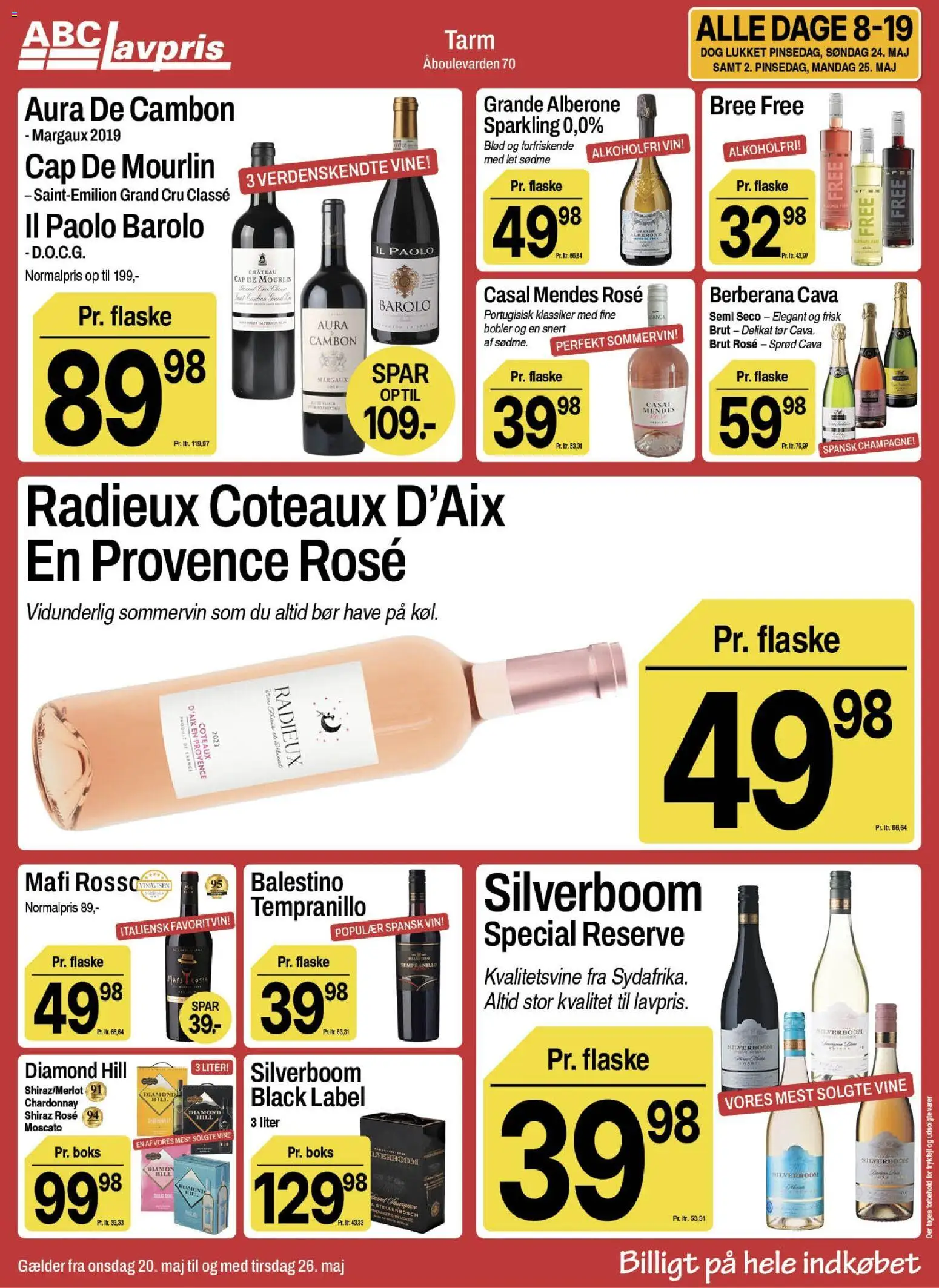 Abc Lavpris tilbudsavis – gyldig fra 20.05.2026 | Side: 3 | Produkter: Boks, Vin, Søm