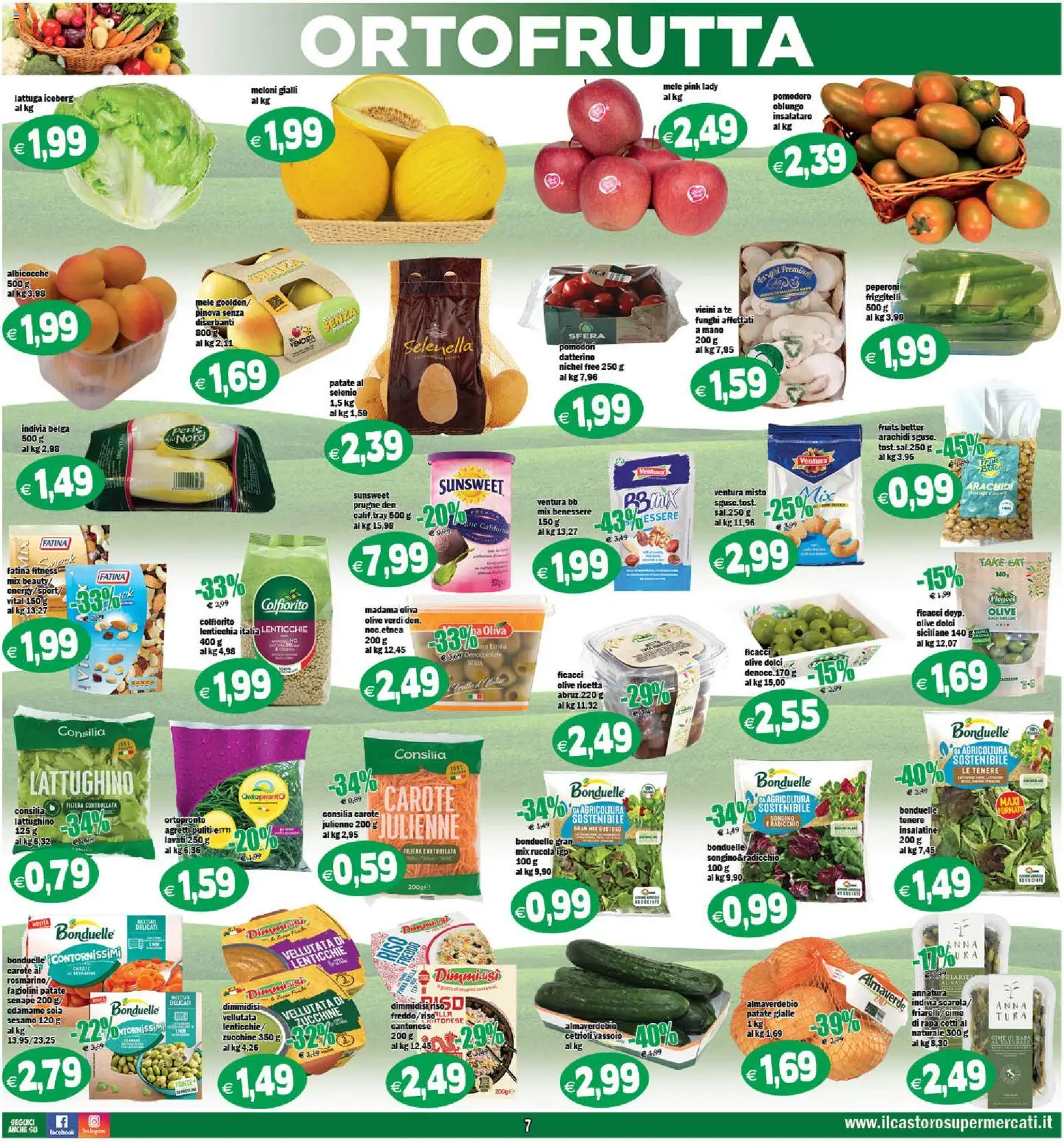 Volantino Il Castoro del 20.05.2026 | Pagina: 7 | Prodotti: Riso, Pomodori, Funghi, Fagiolini