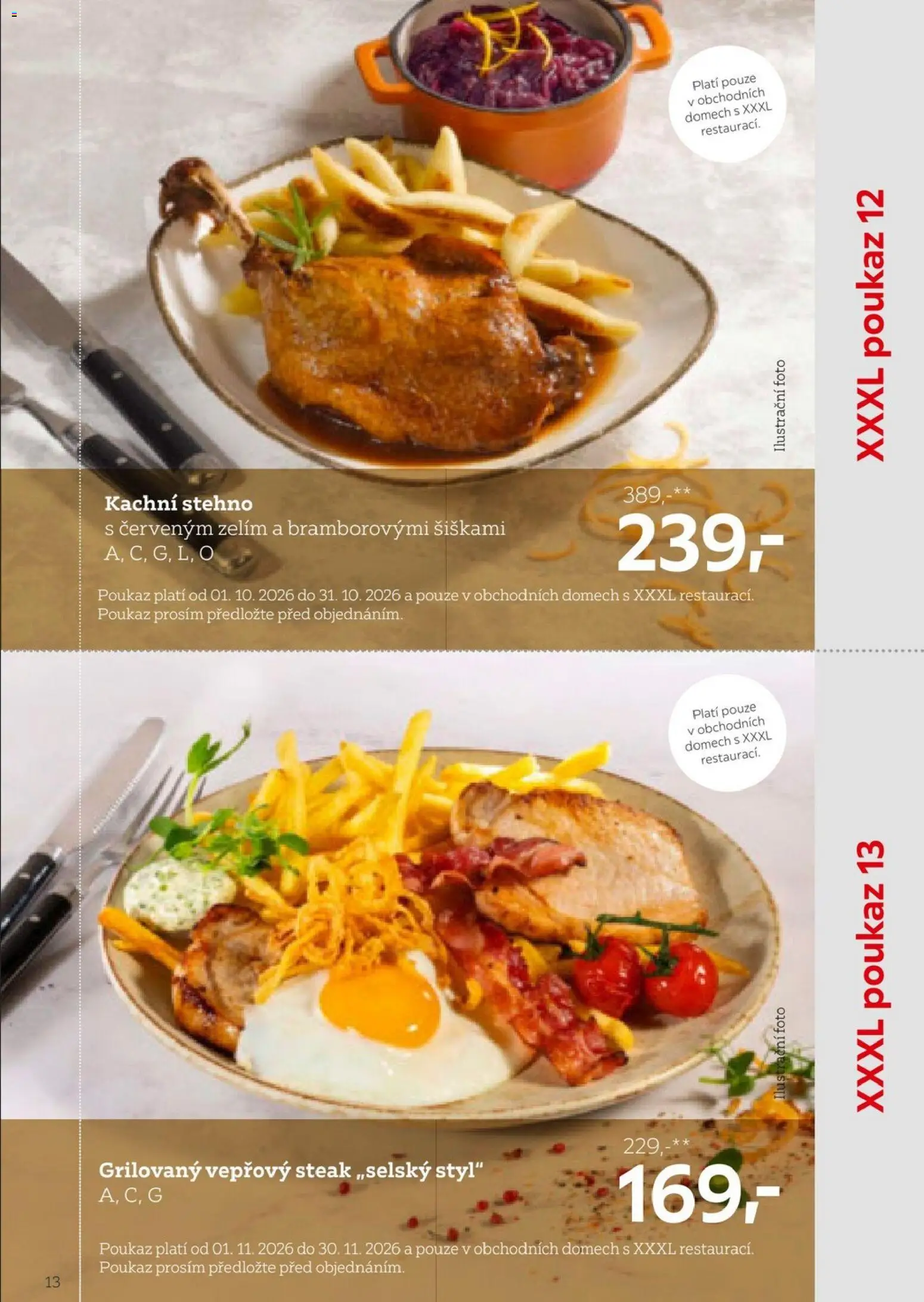 XXXLutz leták - Být věrným zákazníkem se vyplatí od 01.08.2026 | Strana: 13 | Produkty: Steak, Vepřový steak