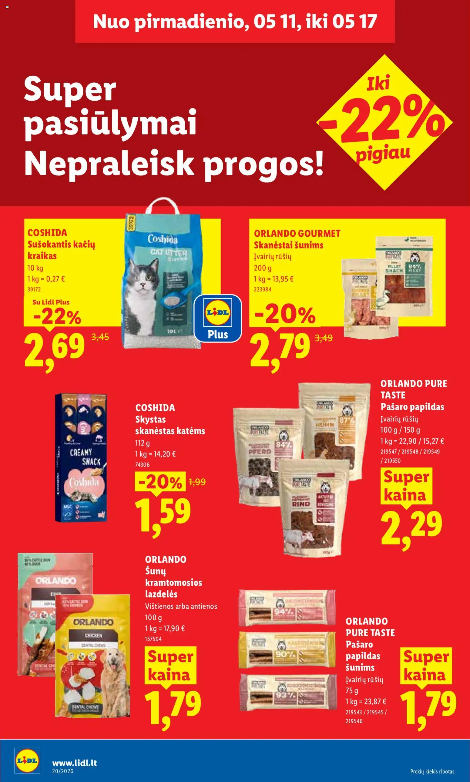 LIDL akcijos nuo 11.05.2026 | Puslapis: 18 | Prekių: Vištienos