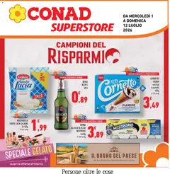 Anteprima del volantino Conad volantino Superstore Lazio valido a partire dal 01/07/2026