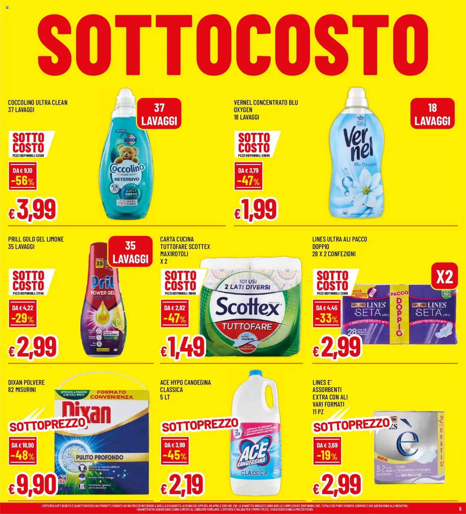 Volantino Famila del 03/09/2026 | Pagina: 5 | Prodotti: Dvd, Limone, Lime, Lavatrice