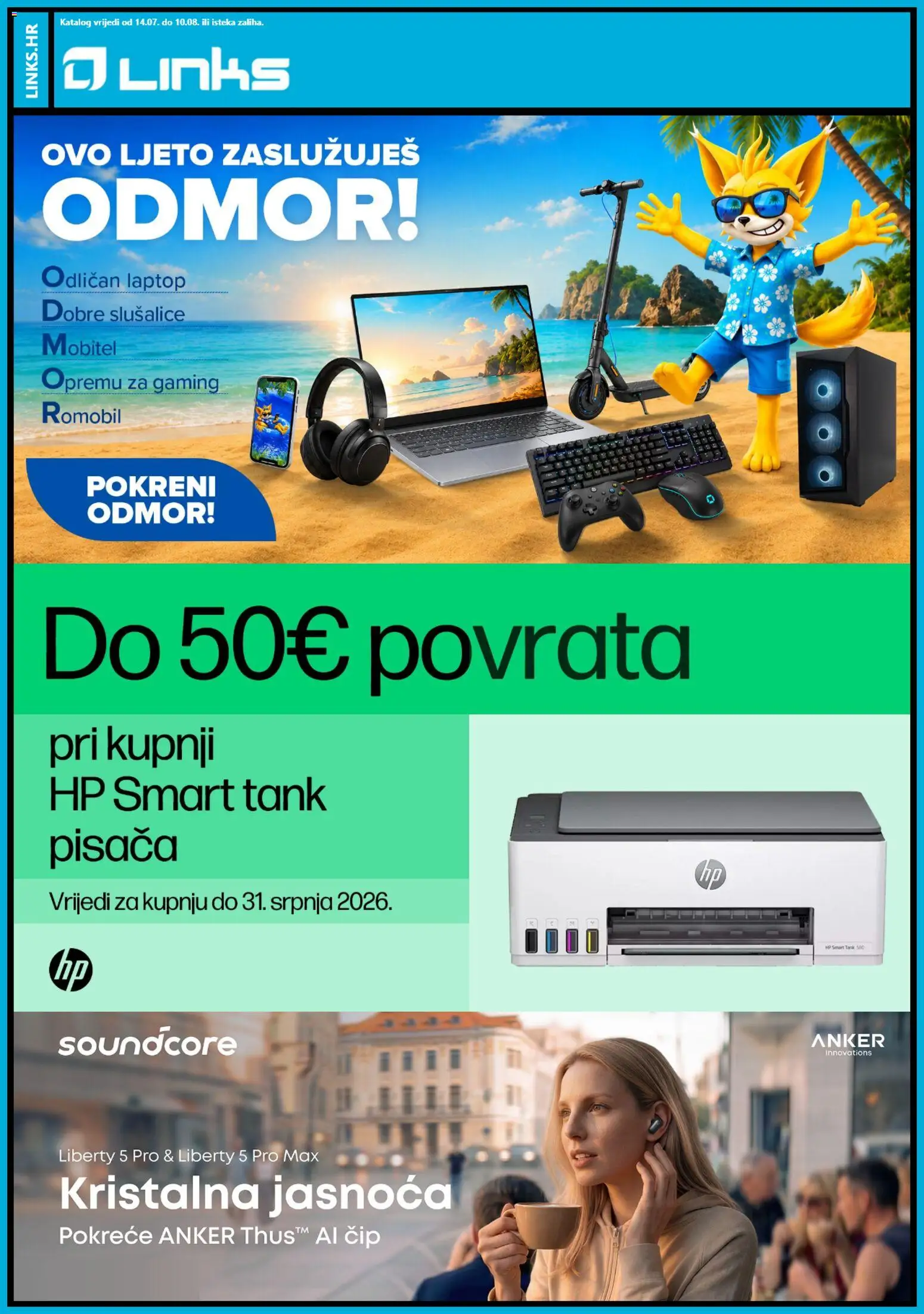 Links katalog | vrijedi od 14.07.2026 | Stranica: 1 | Proizvodi: Romobil, Slušalice