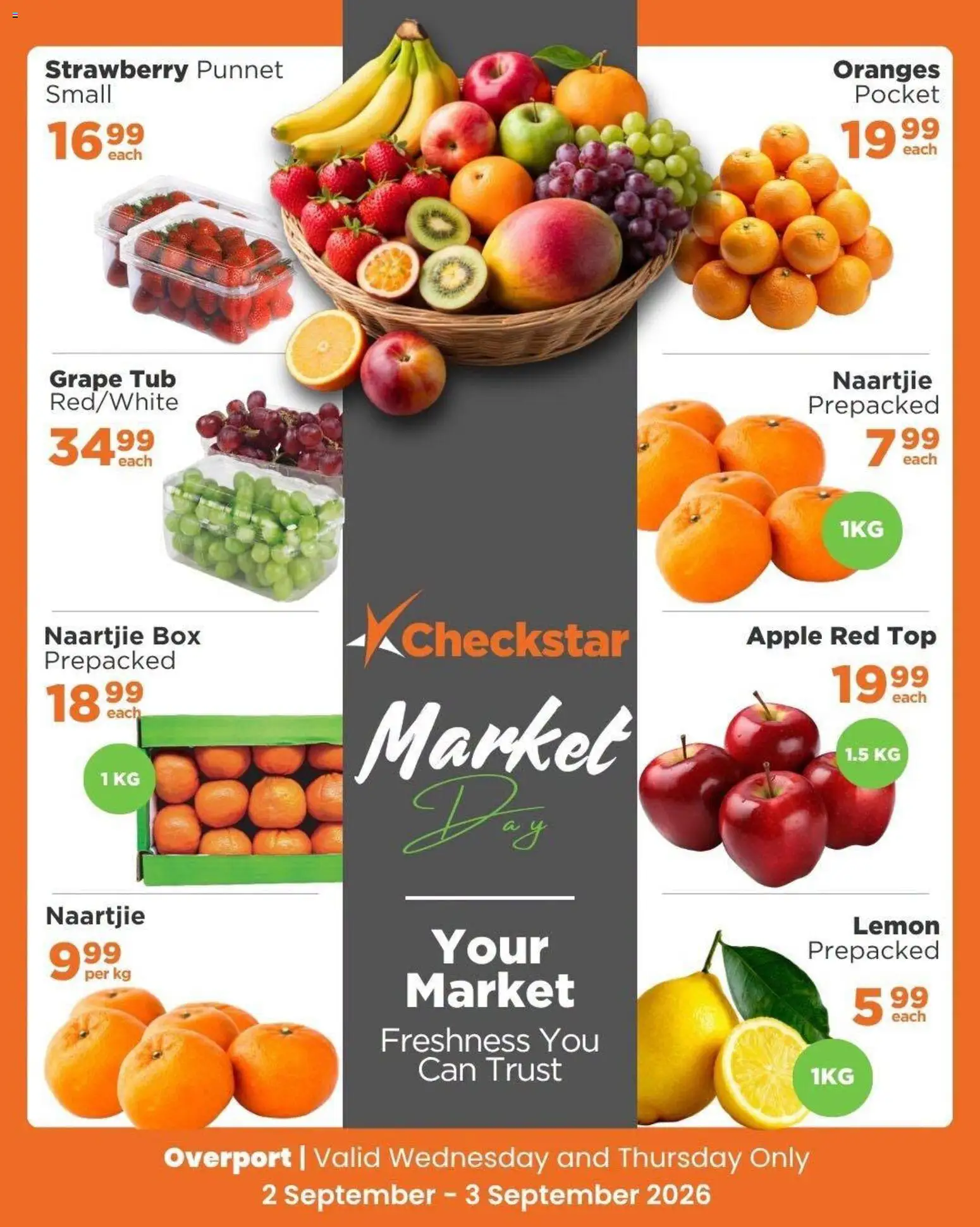 New Check Star catalogue – valid from 02/09/2026 | Page: 2 | Products: Box, Oranges, Lemon