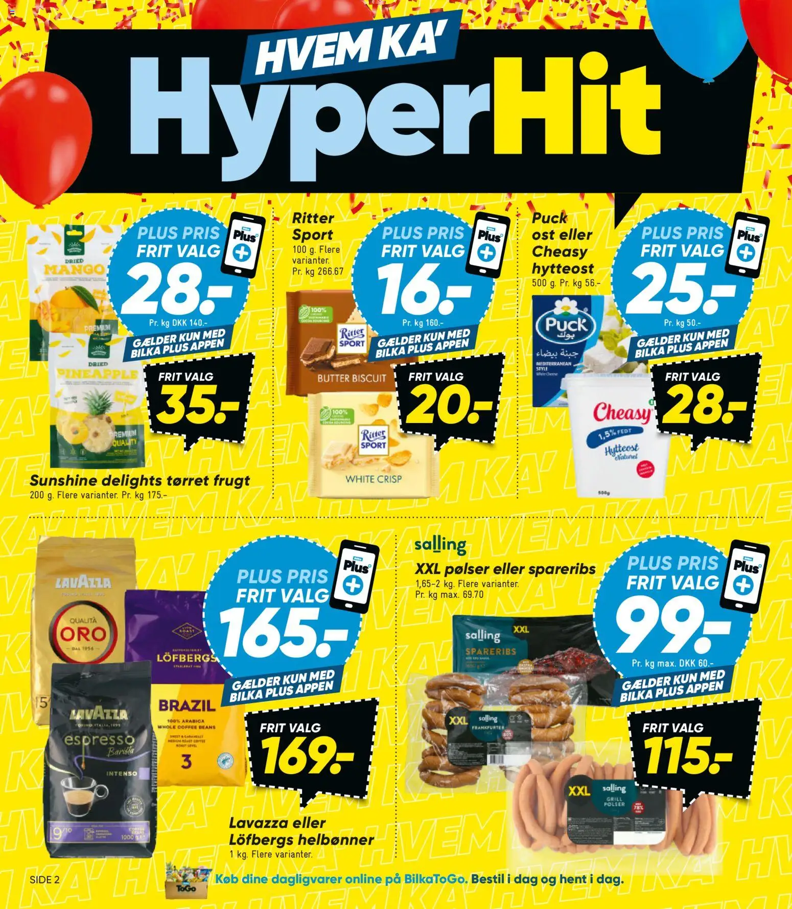 Bilka tilbudsavis – gyldig fra 19.06.2026 | Side: 2 | Produkter: Mango, Ost, Løg, Tørret frugt