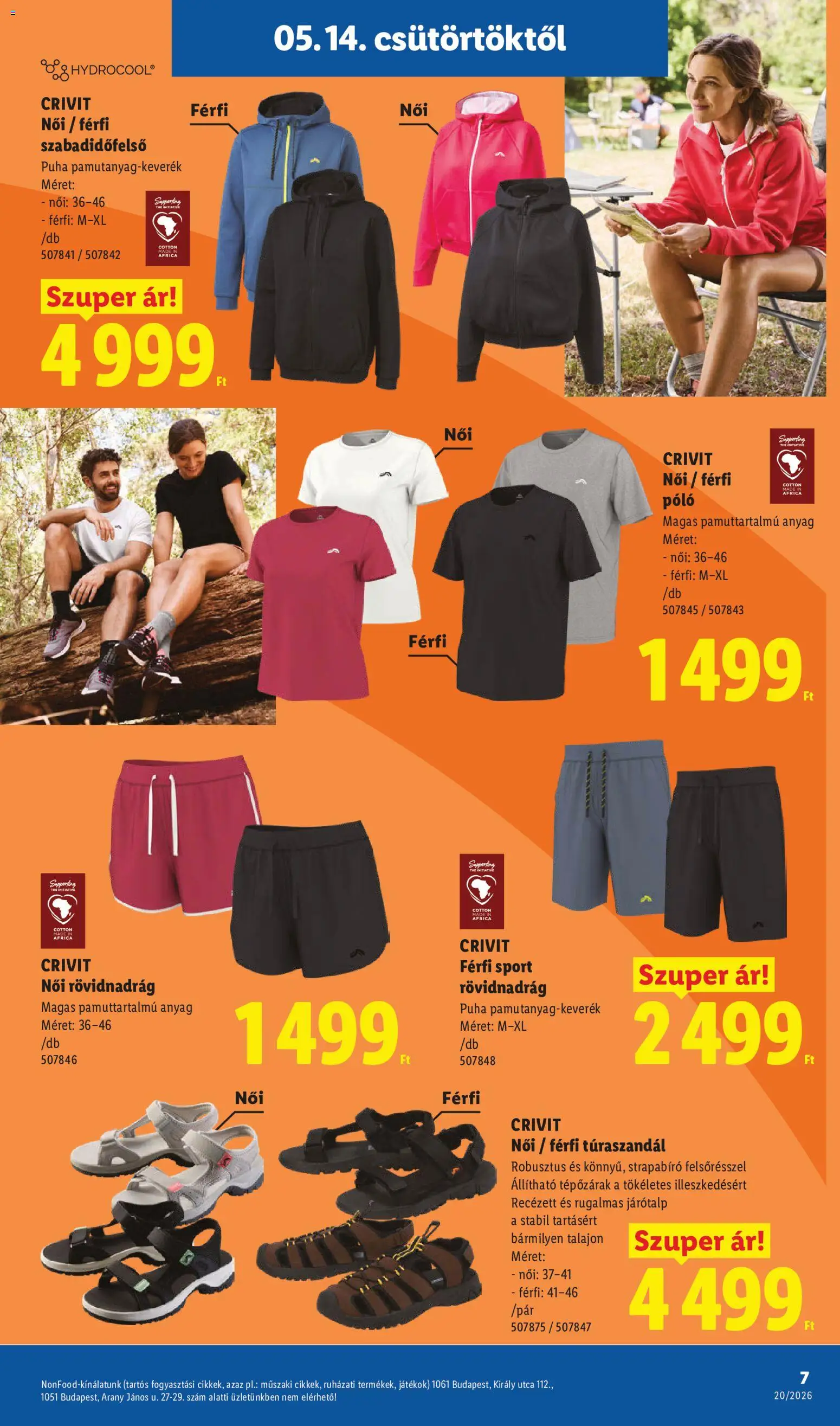 Lidl akciós ujság - amely érvényes a következő dátumtól: 14.05.2026 | Oldal: 7 | Termékek: Játékok, Rövidnadrág