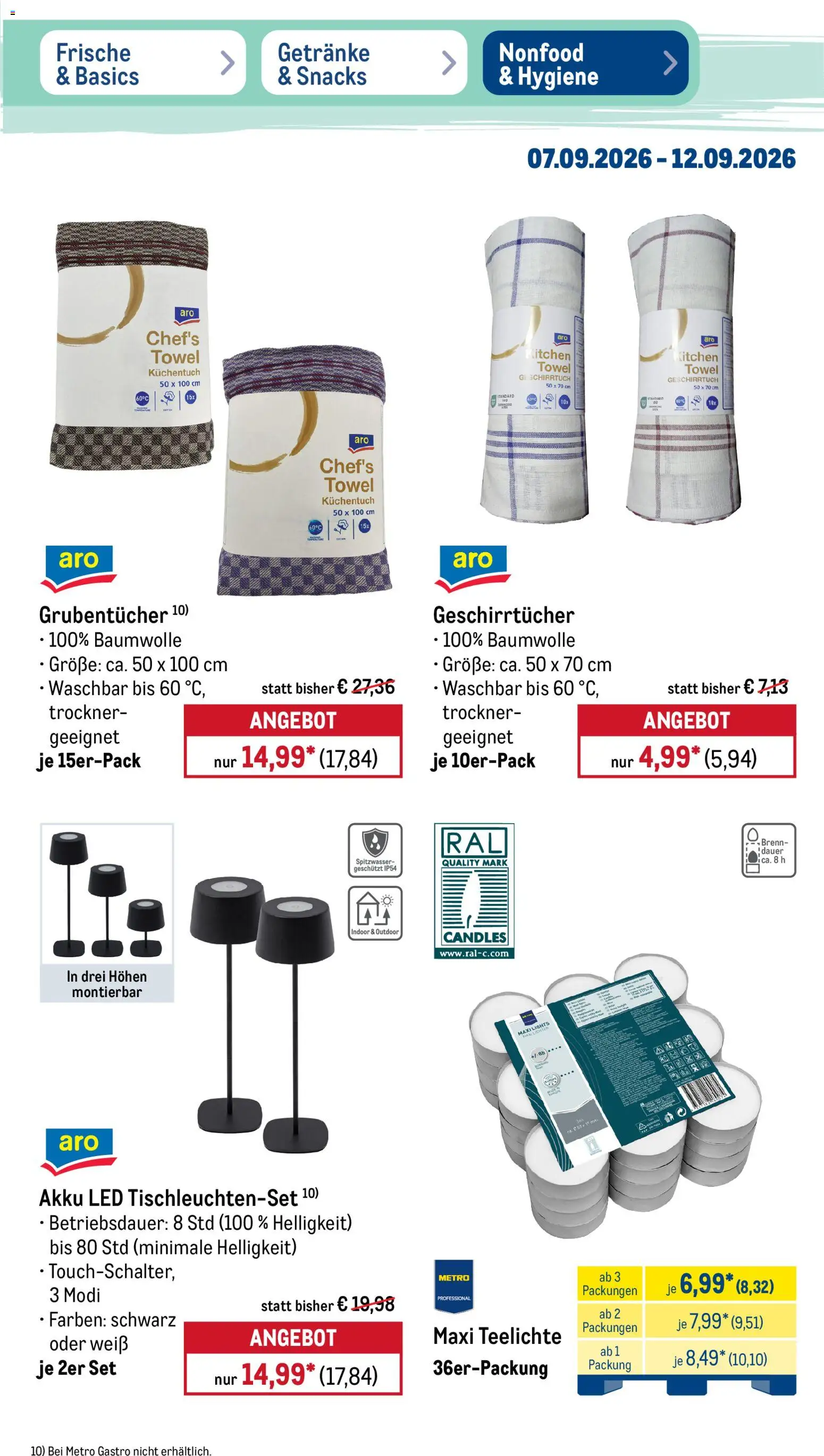 Metro NonFood-Angebote – gültig ab 07.09.2026 | Seite: 9 | Produkte: Trockner
