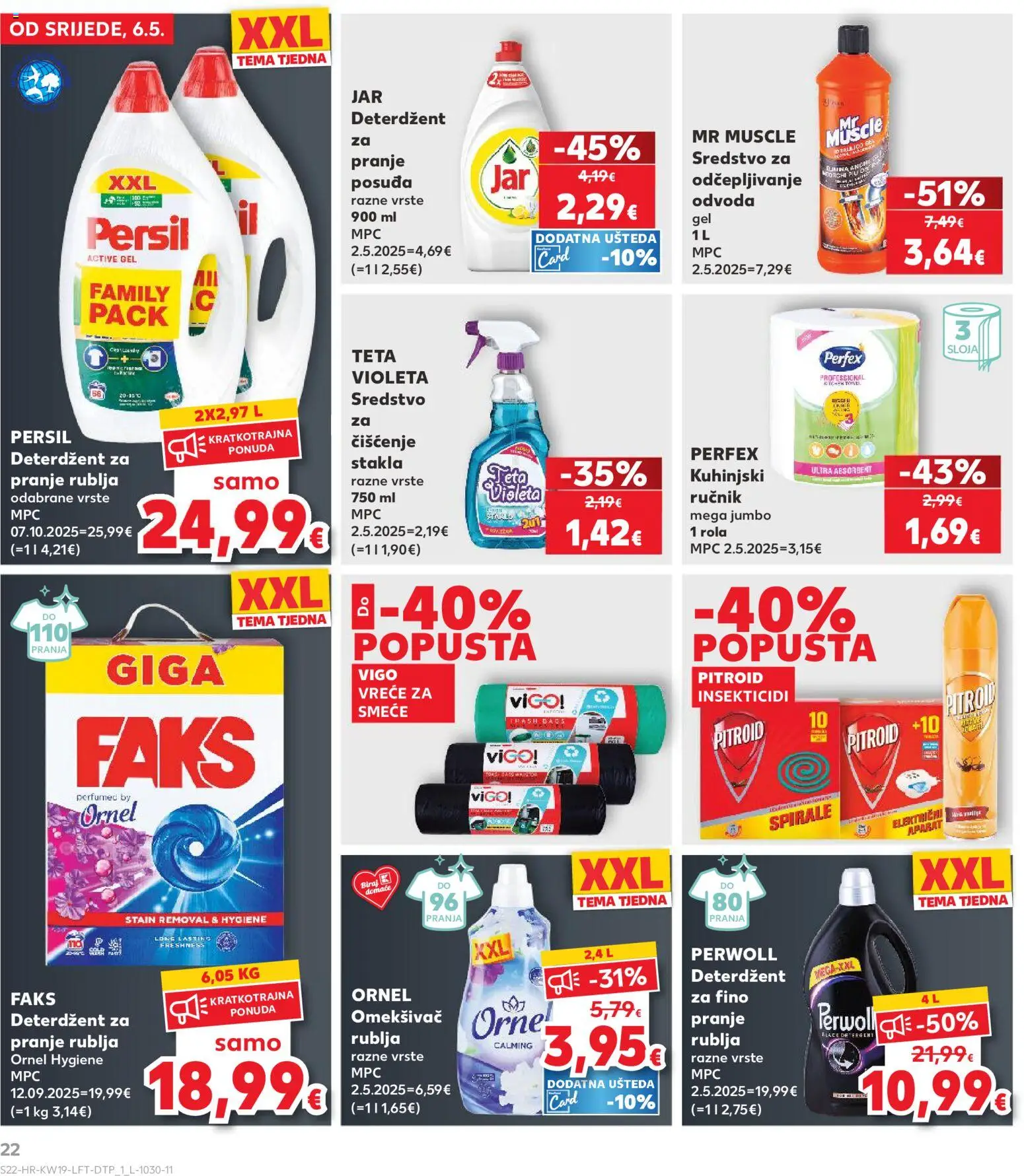 Kaufland HR akciós ujság - amely érvényes a következő dátumtól: 06.05.2026 | Oldal: 22