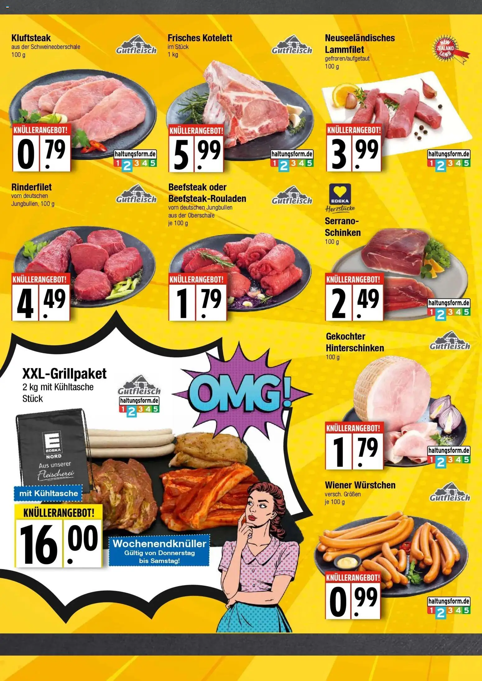 Edeka Prospekt Hamburg (ab 10.08.2026) » Angebote Online | Seite: 2 | Produkte: Wiener wurstchen, Rinderfilet, Serrano schinken, Kühltasche