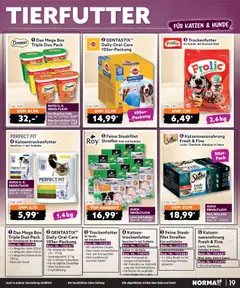 Norma Bestellmagazin Juli 2026 ab 01.07.2026 gültig | Seite: 19 | Produkte: Top, Sheba, Pedigree, Steak