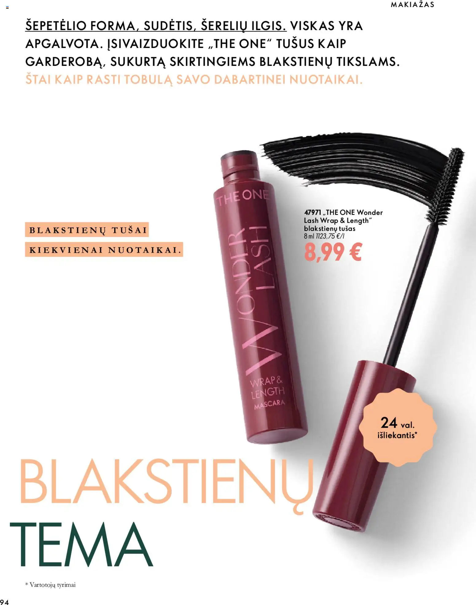 Oriflame akcijos nuo 2026.10.07 | Puslapis: 94 | Prekių: Makiažas, Tušas