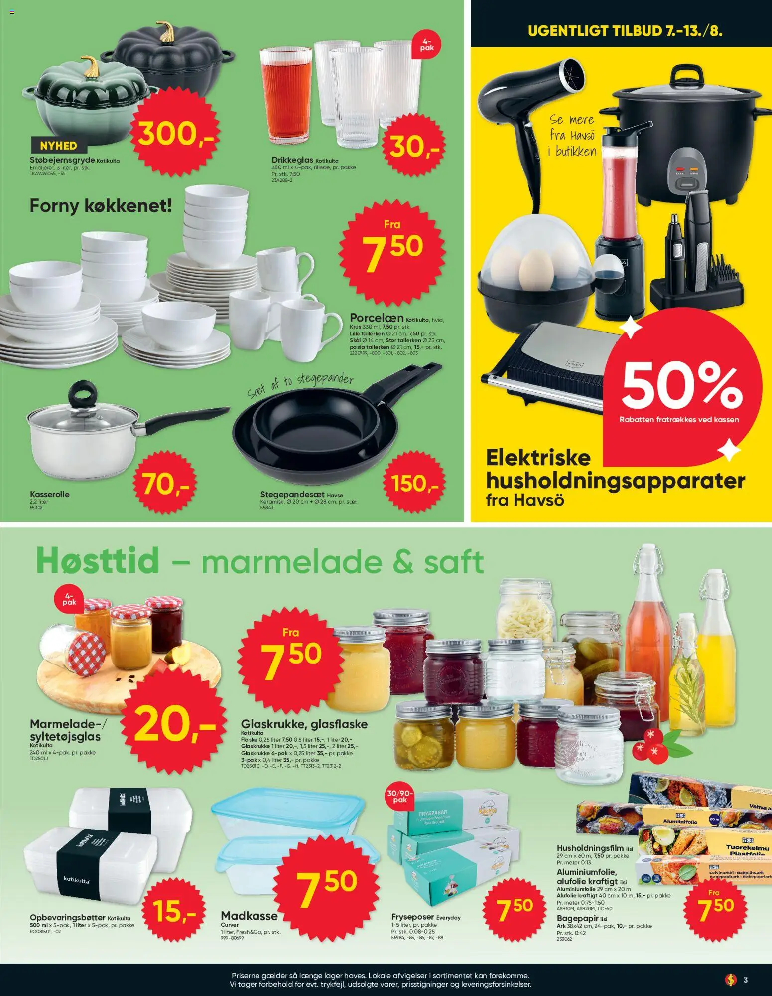 Bigdollar tilbudsavis – gyldig fra 07/08/2026 | Side: 3 | Produkter: Pasta, Marmelade