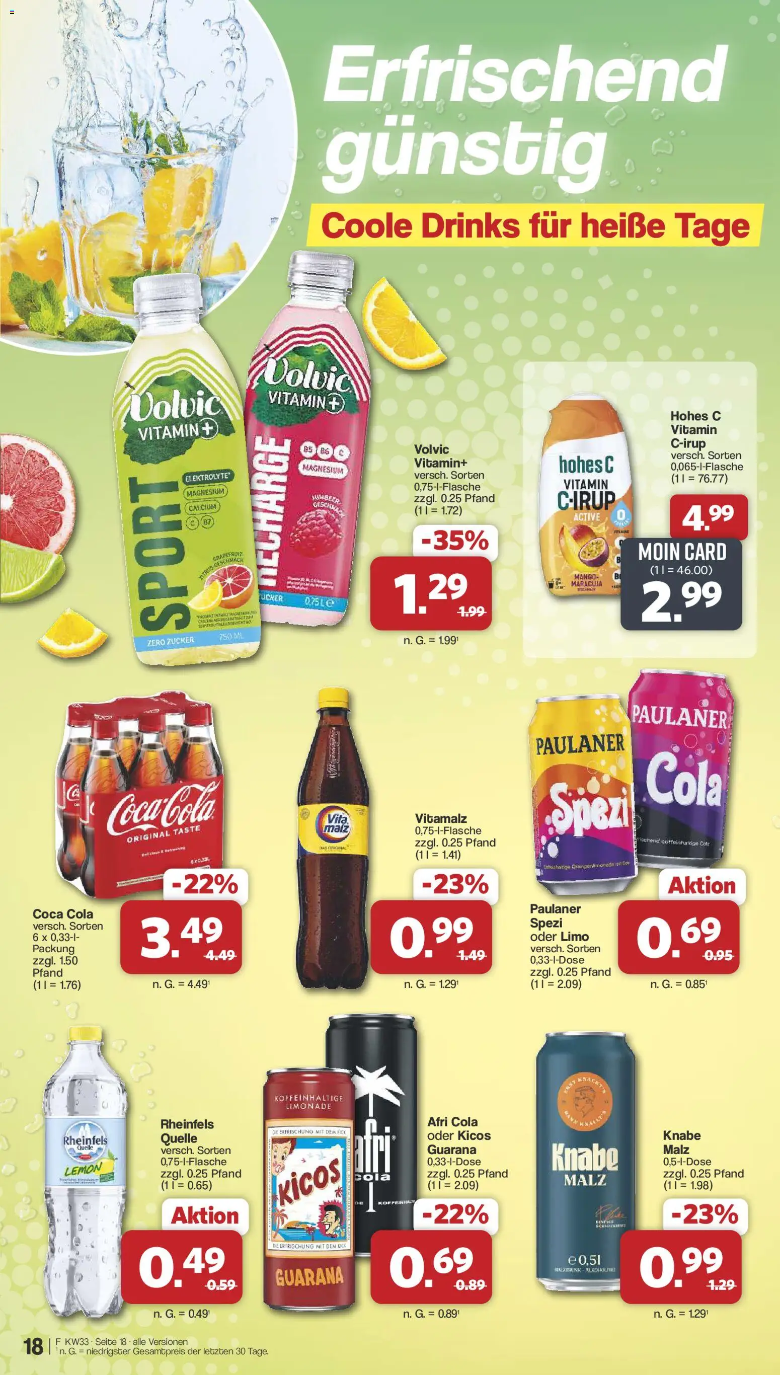 Famila Nordwest Prospekt – gültig ab 10.08.2026 | Seite: 20 | Produkte: Coca cola, Mango, Hohes c, Paulaner