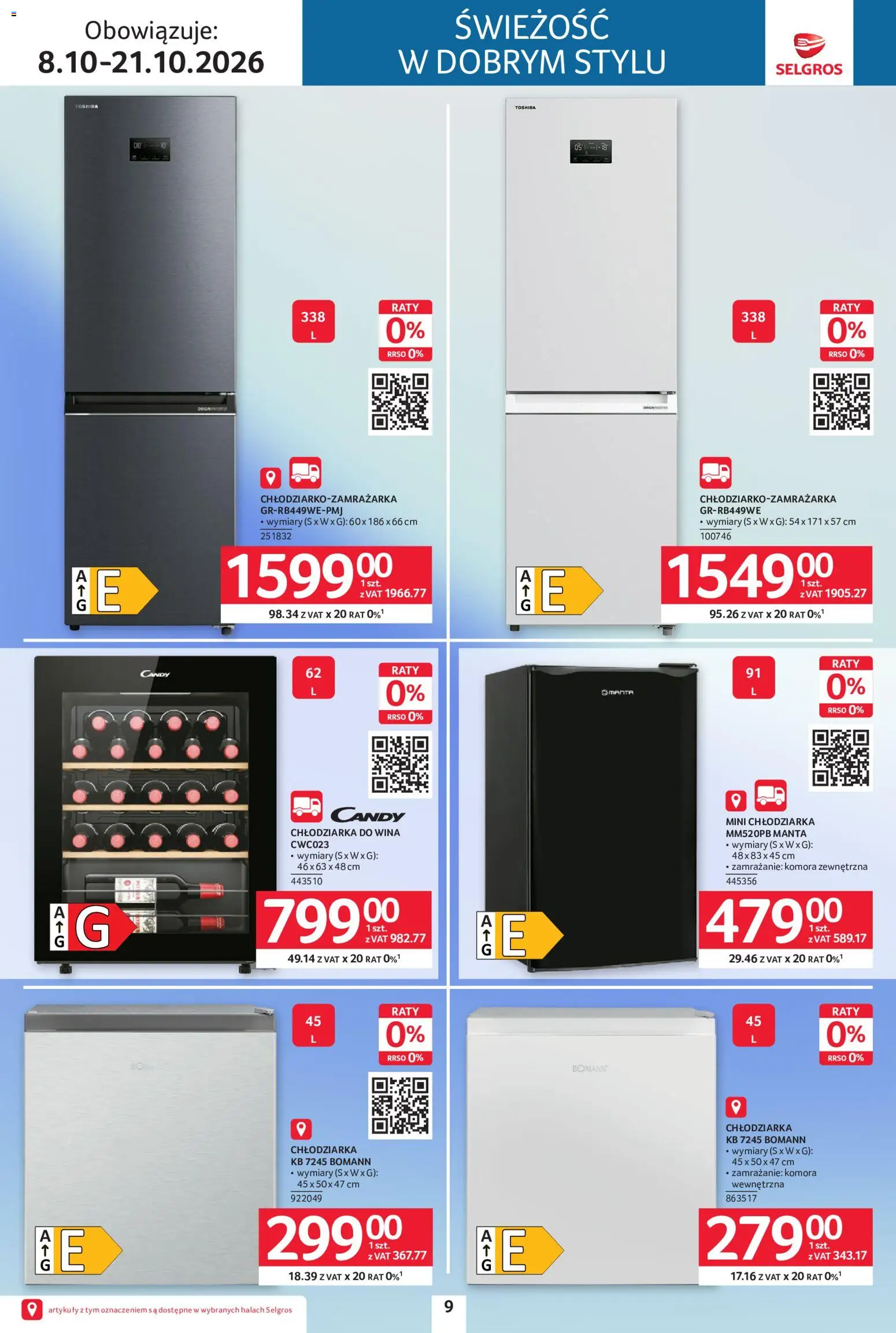 Selgros cash&carry gazetka - Elektro od 08.10.2026 | Strona: 9