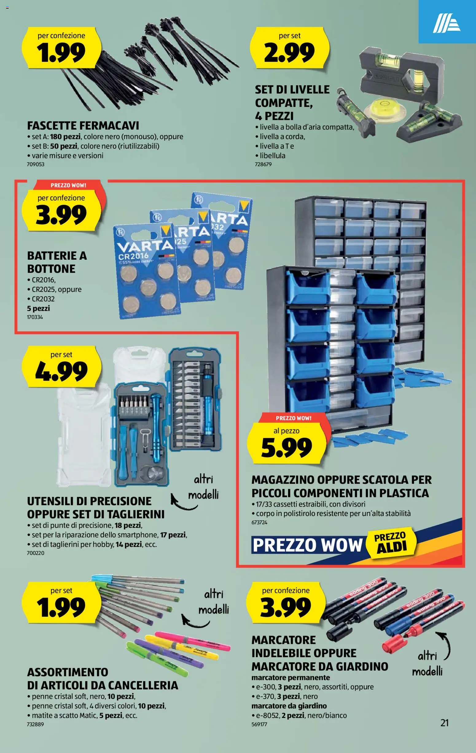 Aldi aktionen IT – gültig ab 13.08.2026 | Seite: 21 | Produkte: Box, Batterie