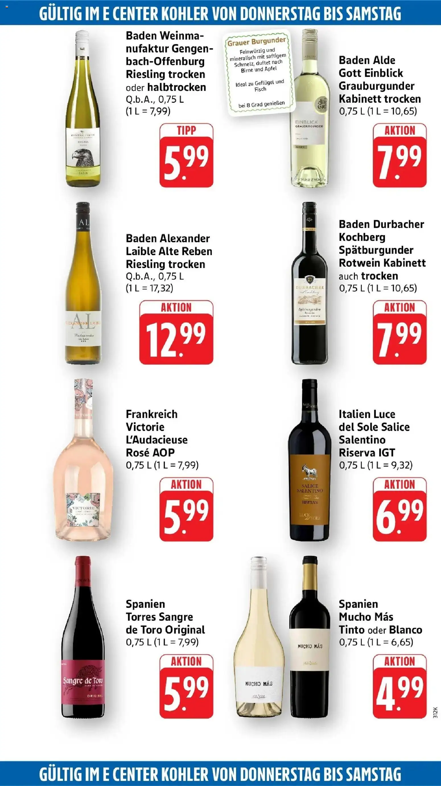Edeka Prospekt Lahr (ab 05.10.2026) » Angebote Online | Seite: 55 | Produkte: Rotwein, Äpfel, Fisch, Birne