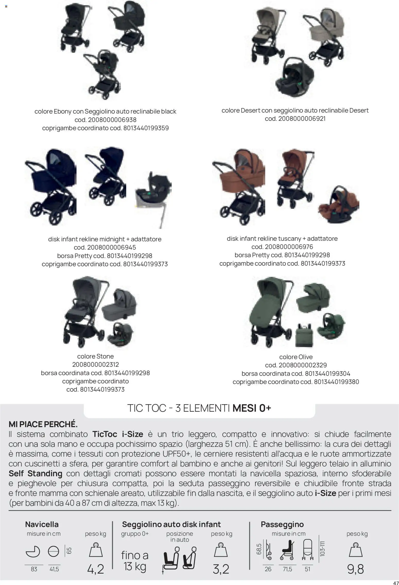 Volantino Prenatal del 16/09/2026 | Pagina: 47 | Prodotti: Olive, Passeggino, Adattatore, Alluminio