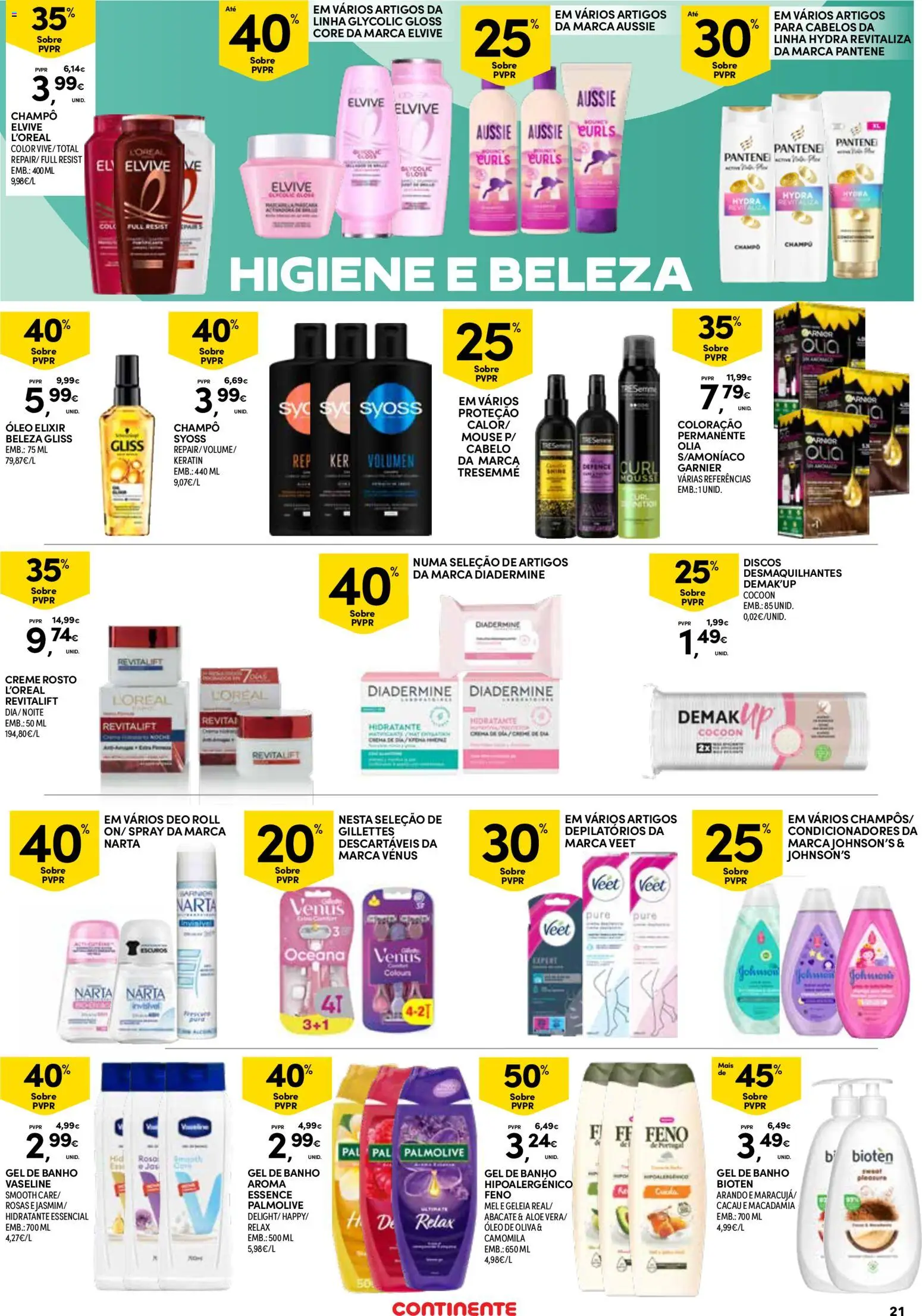 Continente Açores  │ válido de 16.04.2026 | Página: 21 | Produtos: Geleia, Banho, Abacate, Mel