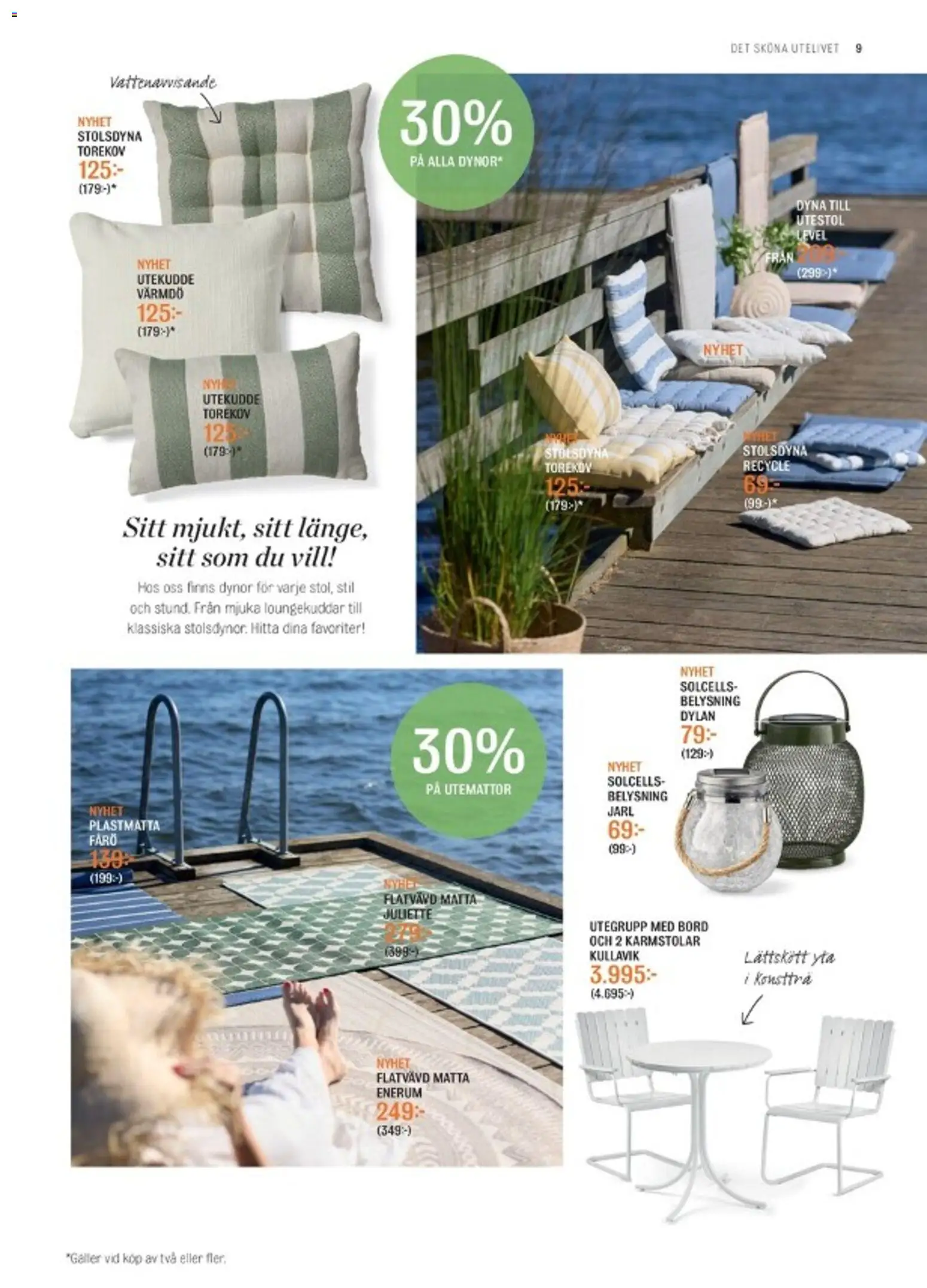Mio reklamblad aktuell från 06.05.2026 | Sida: 9 | Produkter: Dynor, Galler, Bord, Matta
