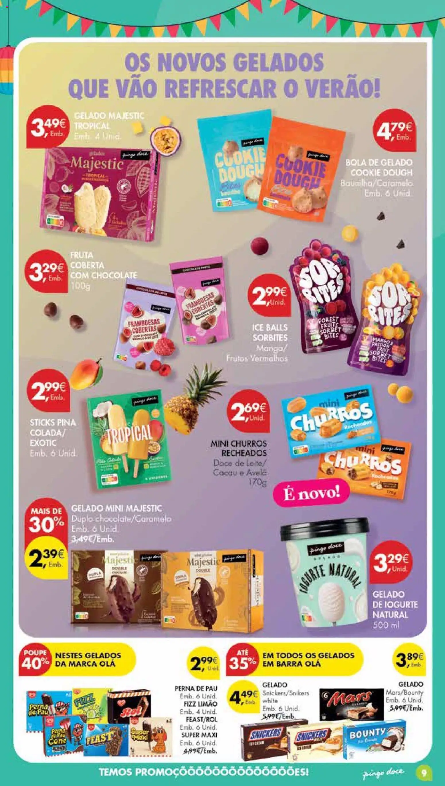 Pingo Doce Poupe Esta Semana Madeira │ válido de 09.06.2026 | Página: 9 | Produtos: Framboesas, Gelado, Iogurte, Chocolate