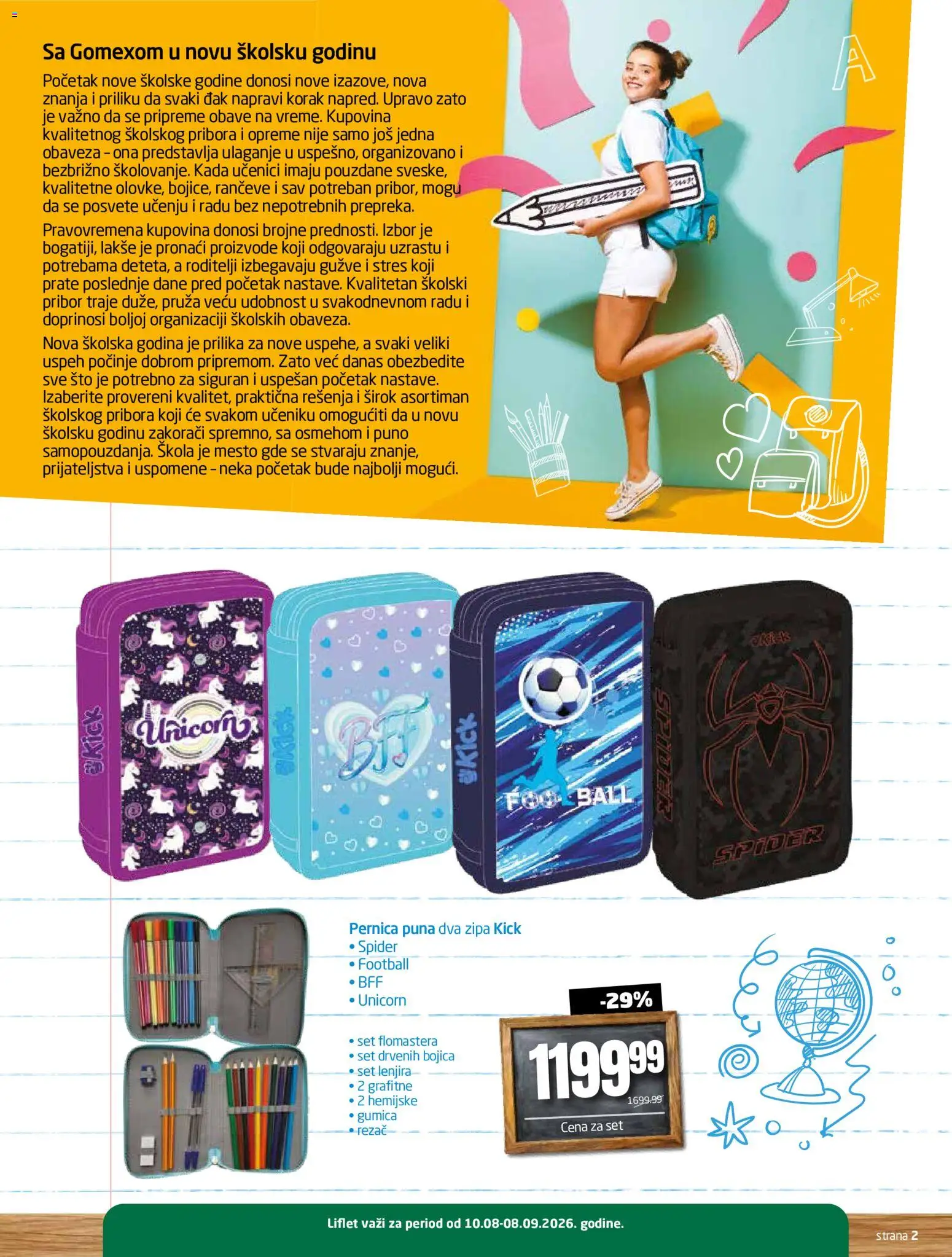 Gomex katalog - važi od 10.08.2026 | Strana: 2 | Proizvode: Sto, Rezač