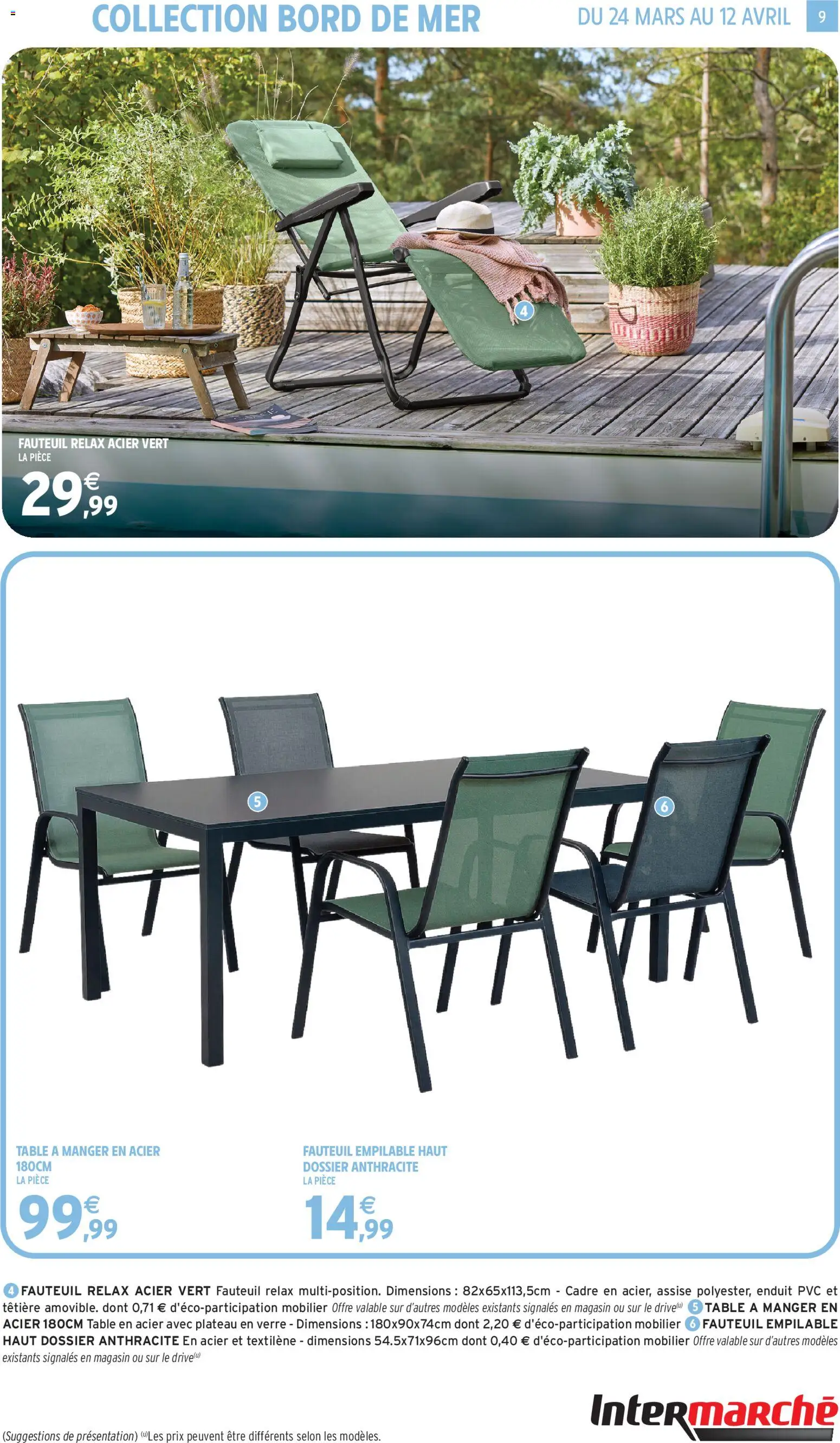 {H1} | Page: 9 | Produits: Plateau, Fauteuil, Table à manger, Cadre