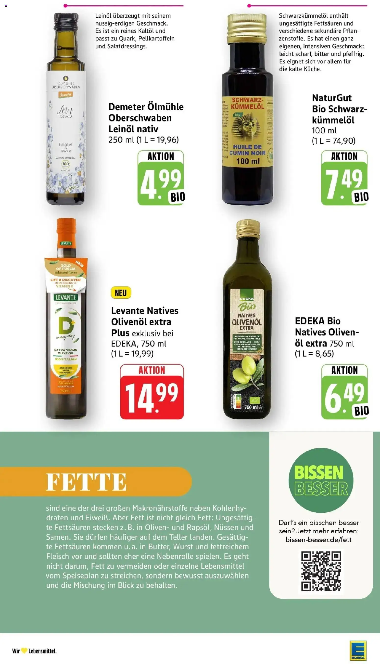 E center Prospekt Offenburg (ab 19.10.2026) zum Blättern | Seite: 4 | Produkte: Öl, Leinöl, Olivenol, Fleisch